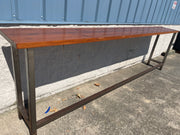 Used 12' Steel Table with wood Top - SS313