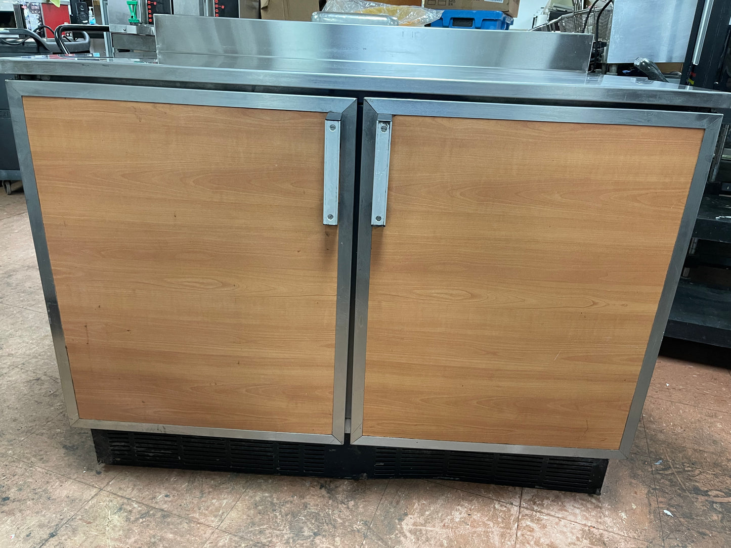 Duke RUF-48 Standard Refrigerated Work Top 2 Door Back Counter 120V