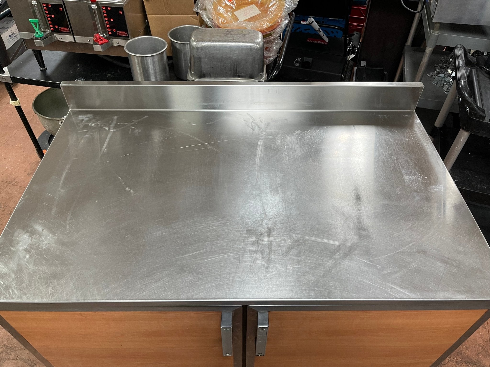 Used Duke RUF-48 Standard Refrigerated Work Top 2 Door Back Counter 120V