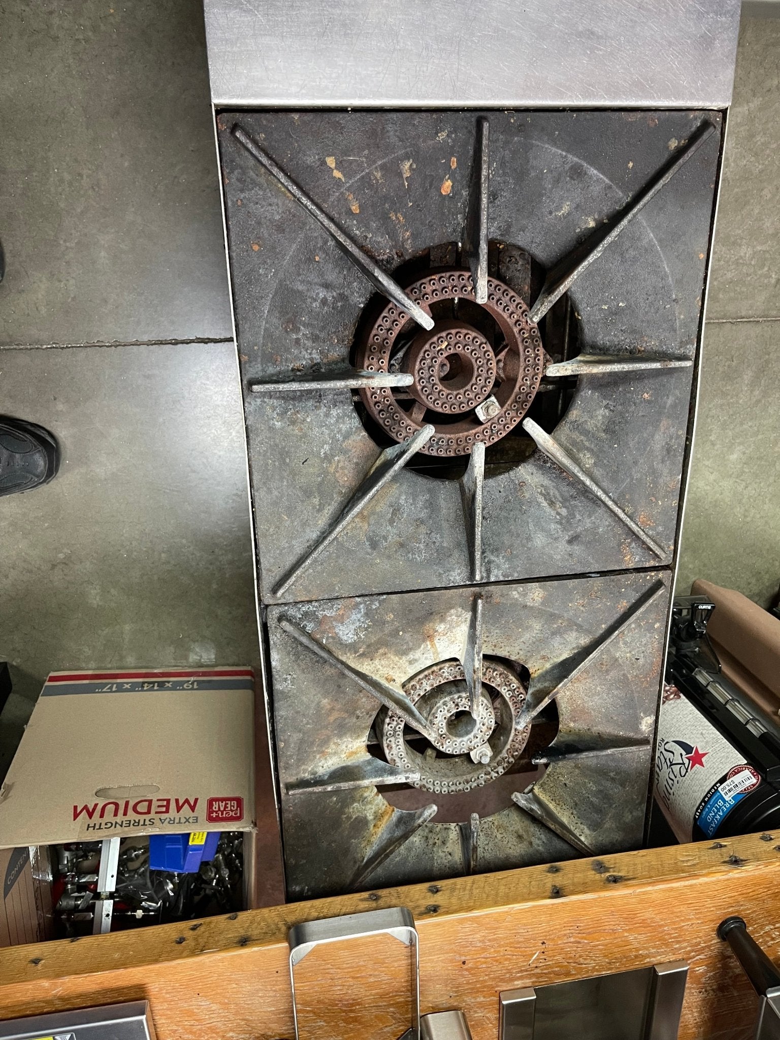 Used Jade Range JSP - 182 2 Burner Commercial Stock Pot Range, Natural Gas - Falcon Restaurant Supply - 2