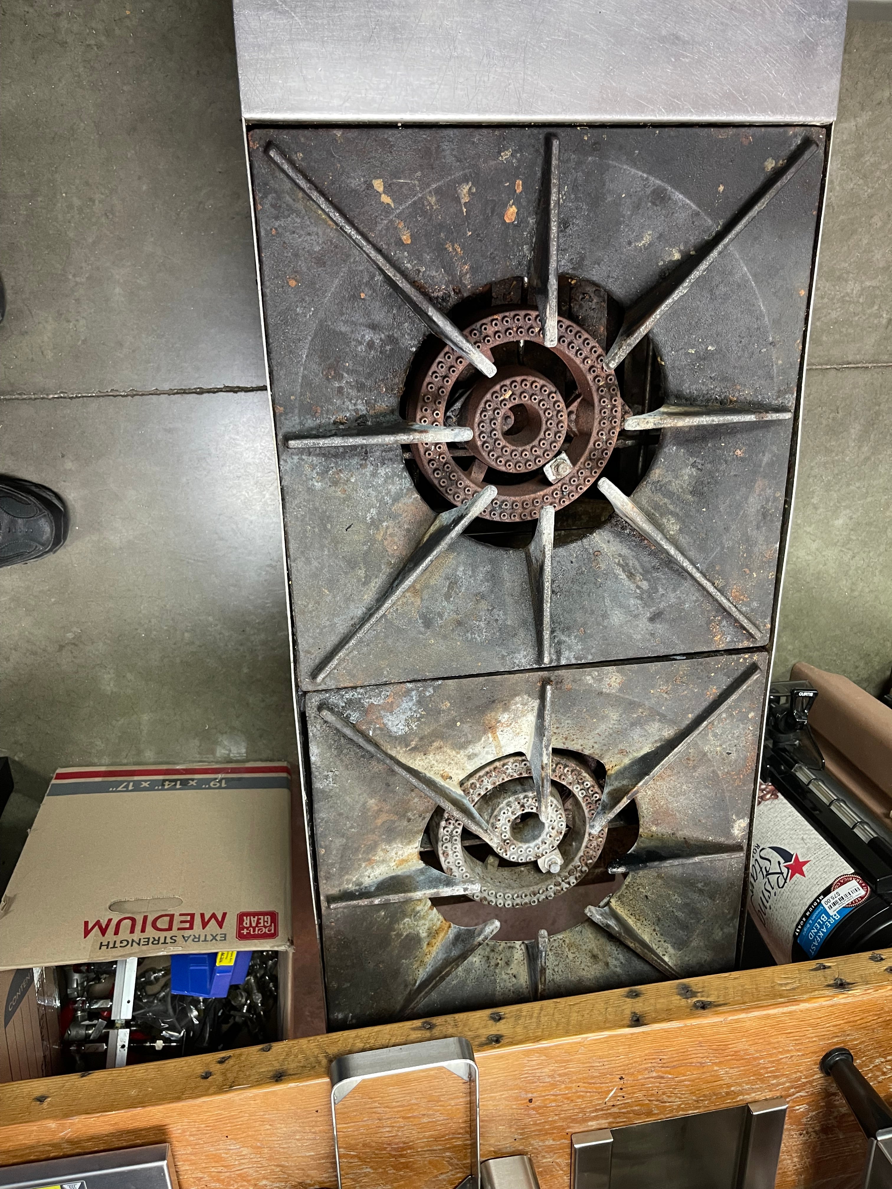 Used Jade Range JSP-182 2 Burner Commercial Stock Pot Range, Natural Gas