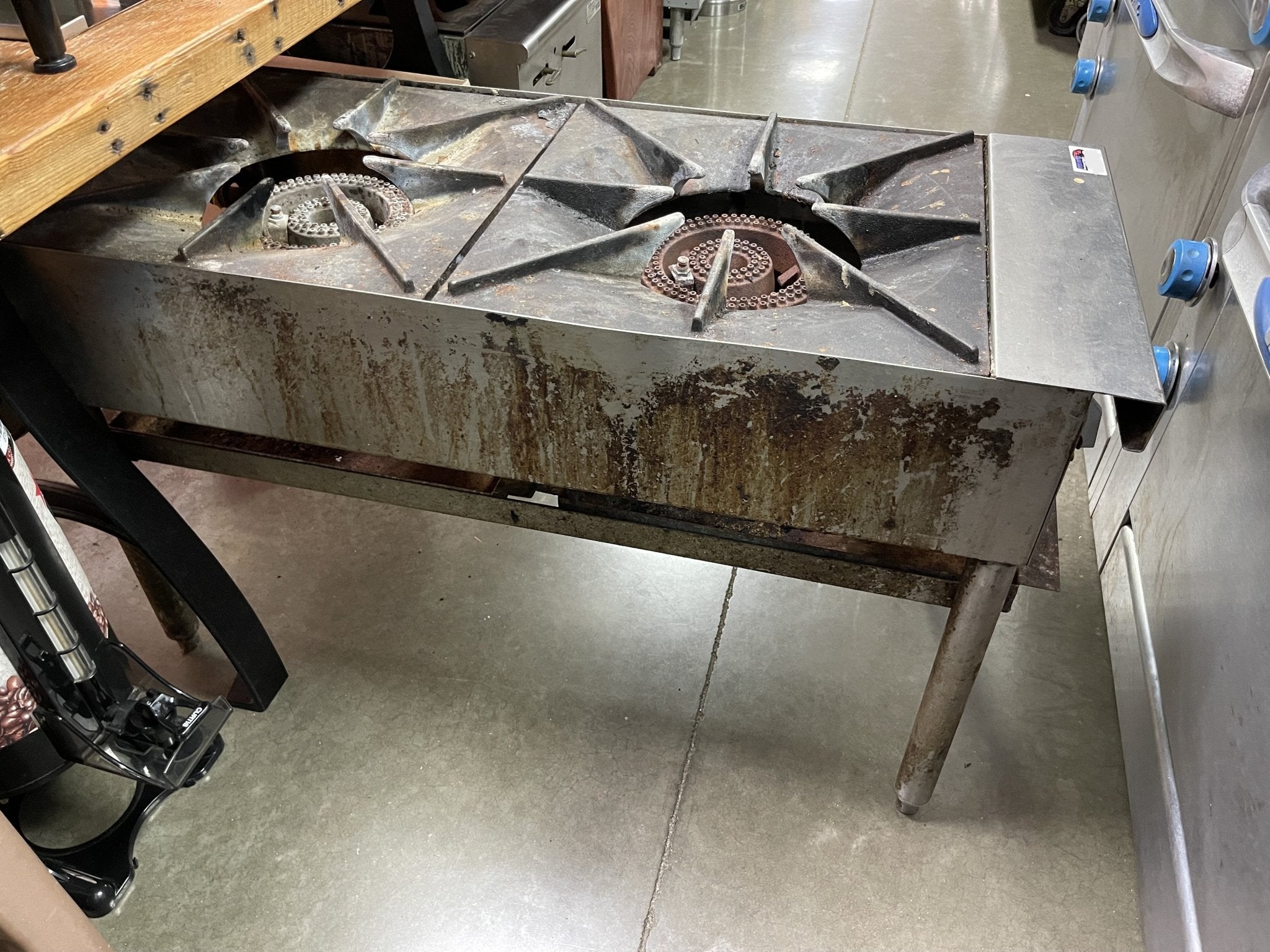 Used Jade Range JSP - 182 2 Burner Commercial Stock Pot Range, Natural Gas - Falcon Restaurant Supply - 6