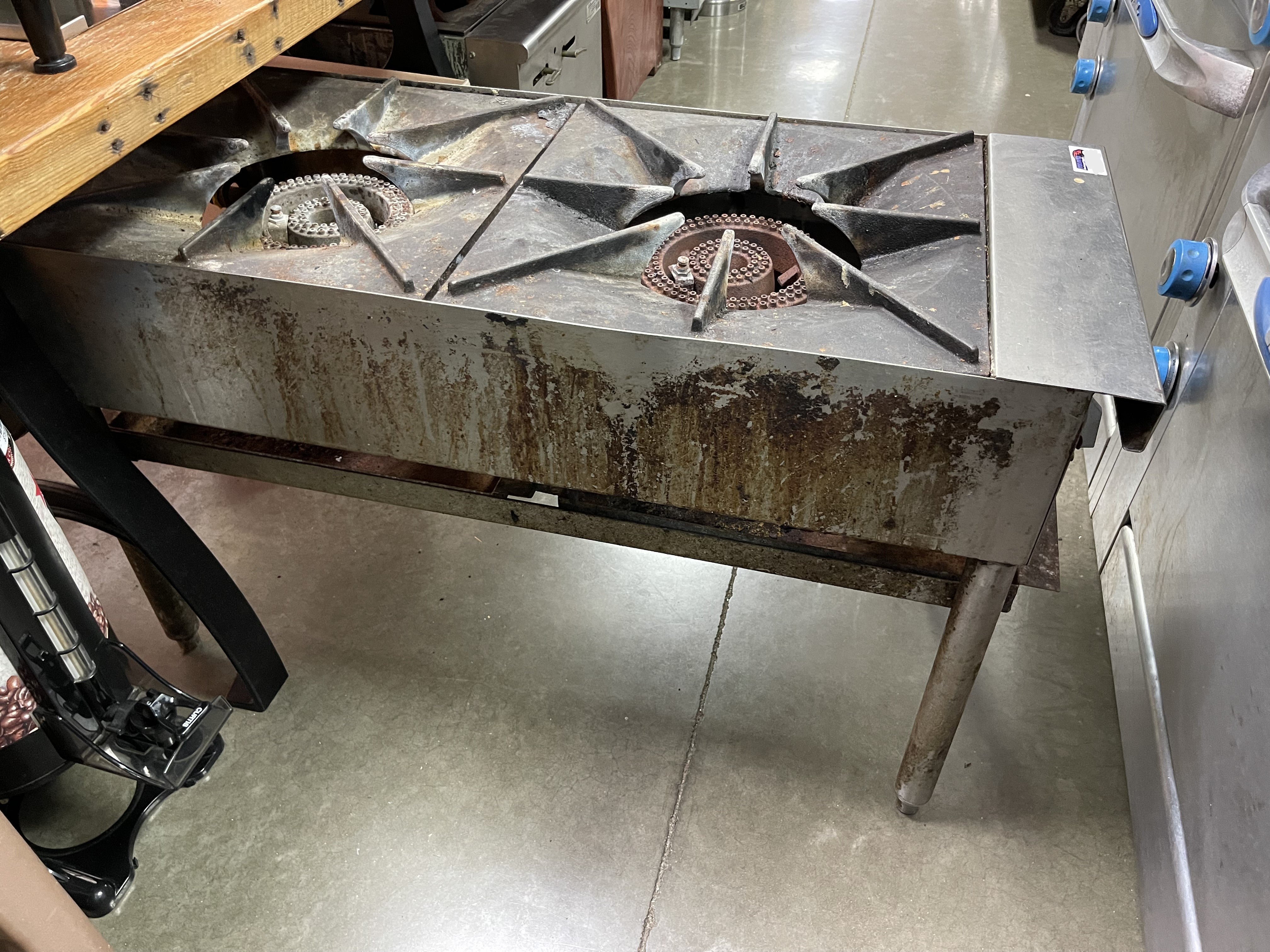 Used Jade Range JSP-182 2 Burner Commercial Stock Pot Range, Natural Gas