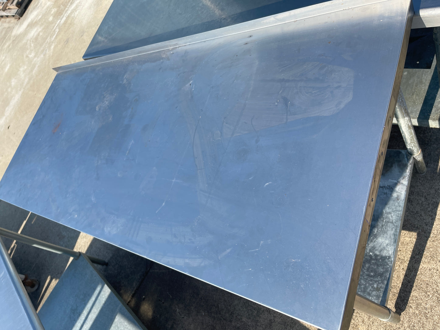 Used  72" Stainless Steel Table with Shelf - SS318