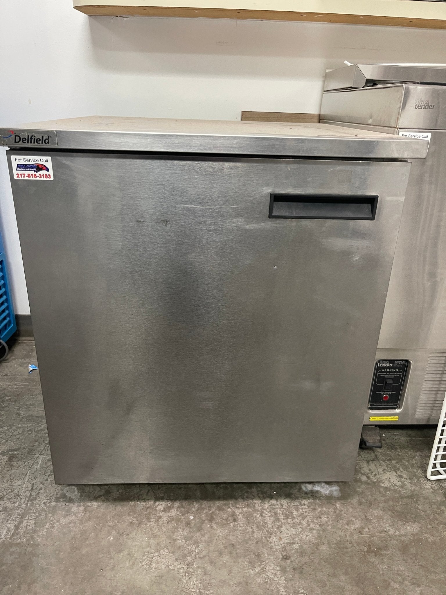 Delfield 406P 5.7 CU. FT 1 Door Stainless Undercounter Refrigerator 120V - Falcon Restaurant Supply - 1