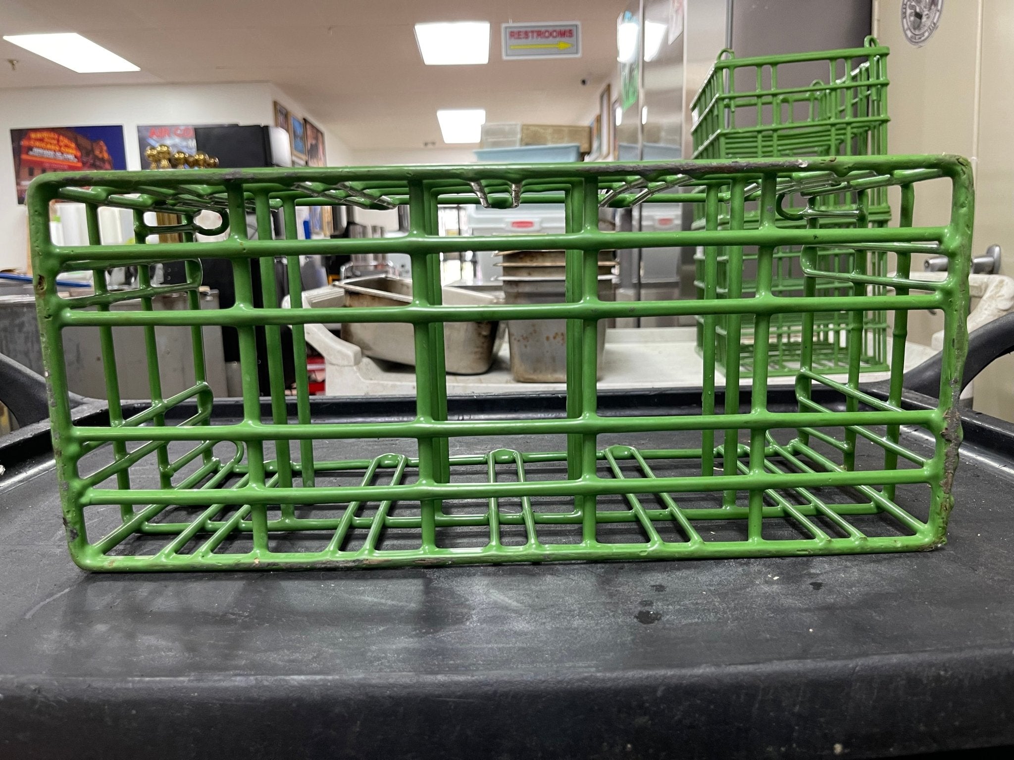 Used Sani Stack Coated wire Plate Washing Basket Crate R22 - Falcon Restaurant Supply - 6