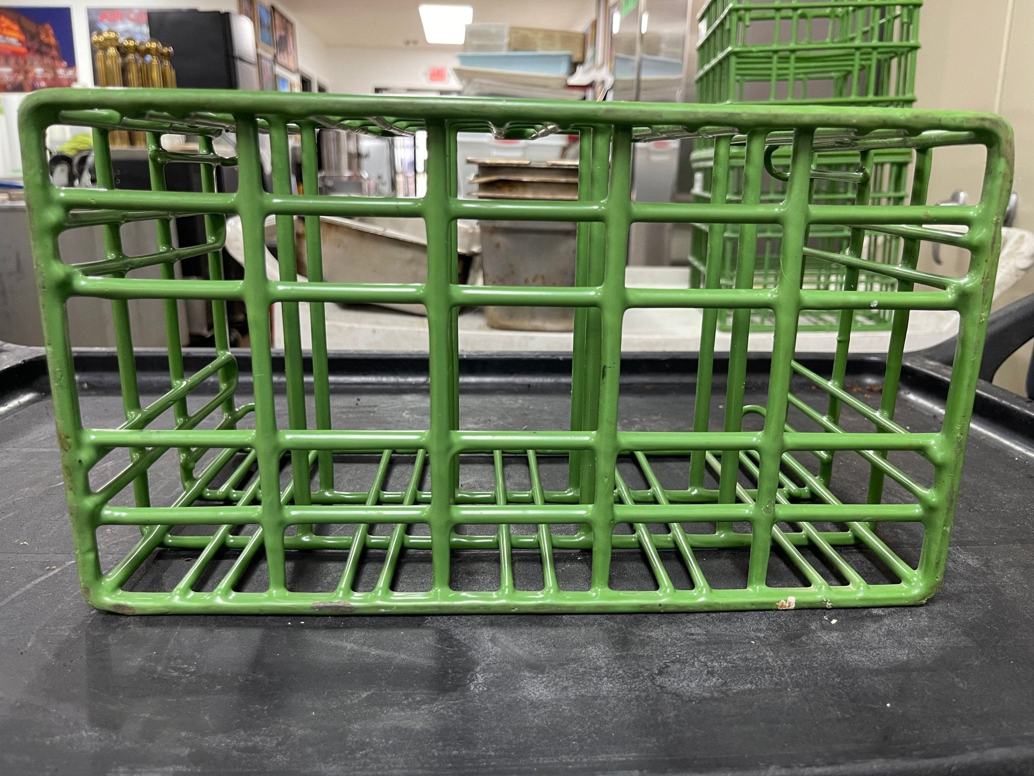 Used Sani Stack Coated wire Plate Washing Basket Crate R28 - Falcon Restaurant Supply - 6
