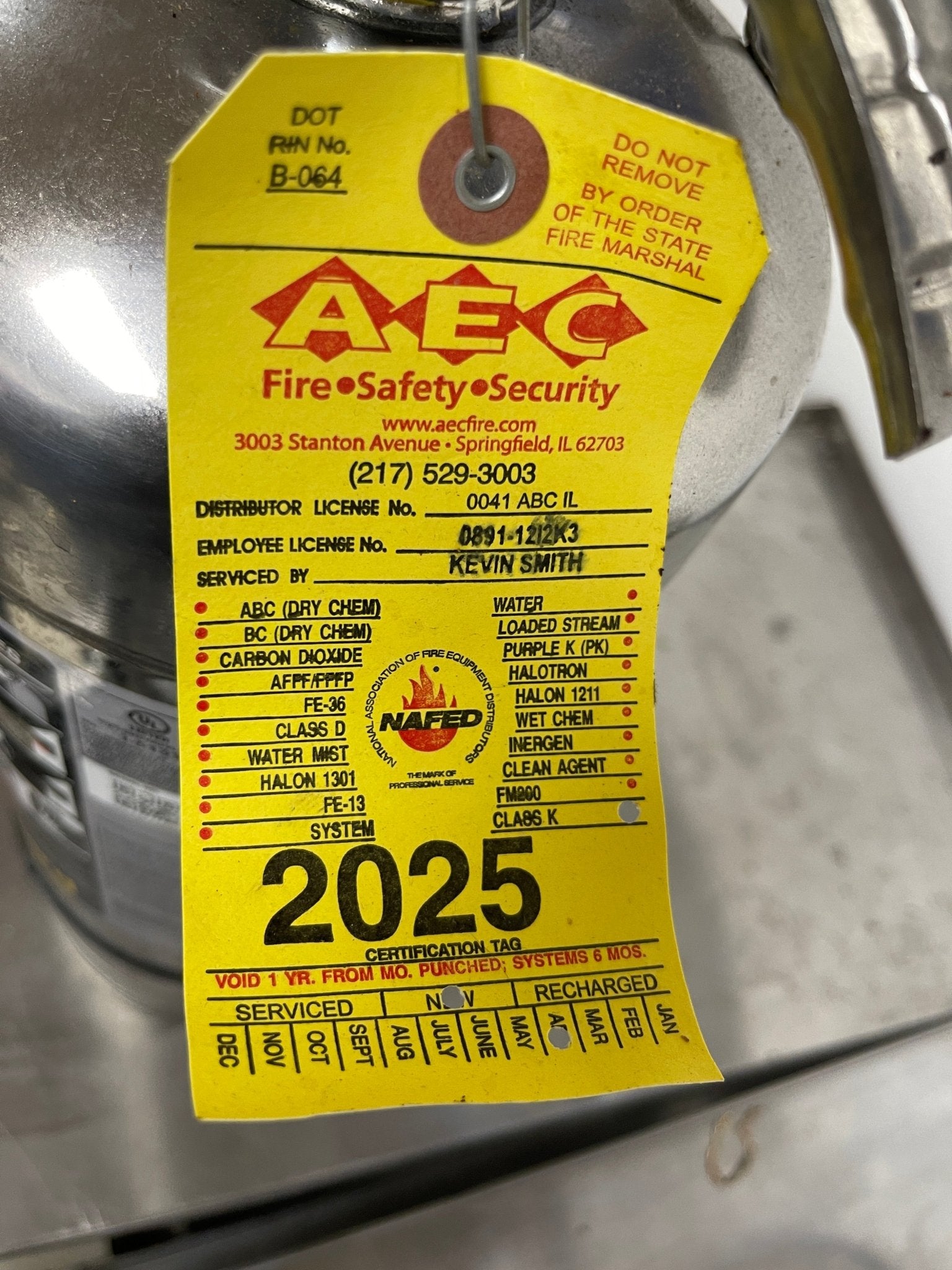 Ansul 434909 K01 - 3 K - Guard Fire Extinguisher, 1.6 gal Class K - Falcon Restaurant Supply - 3