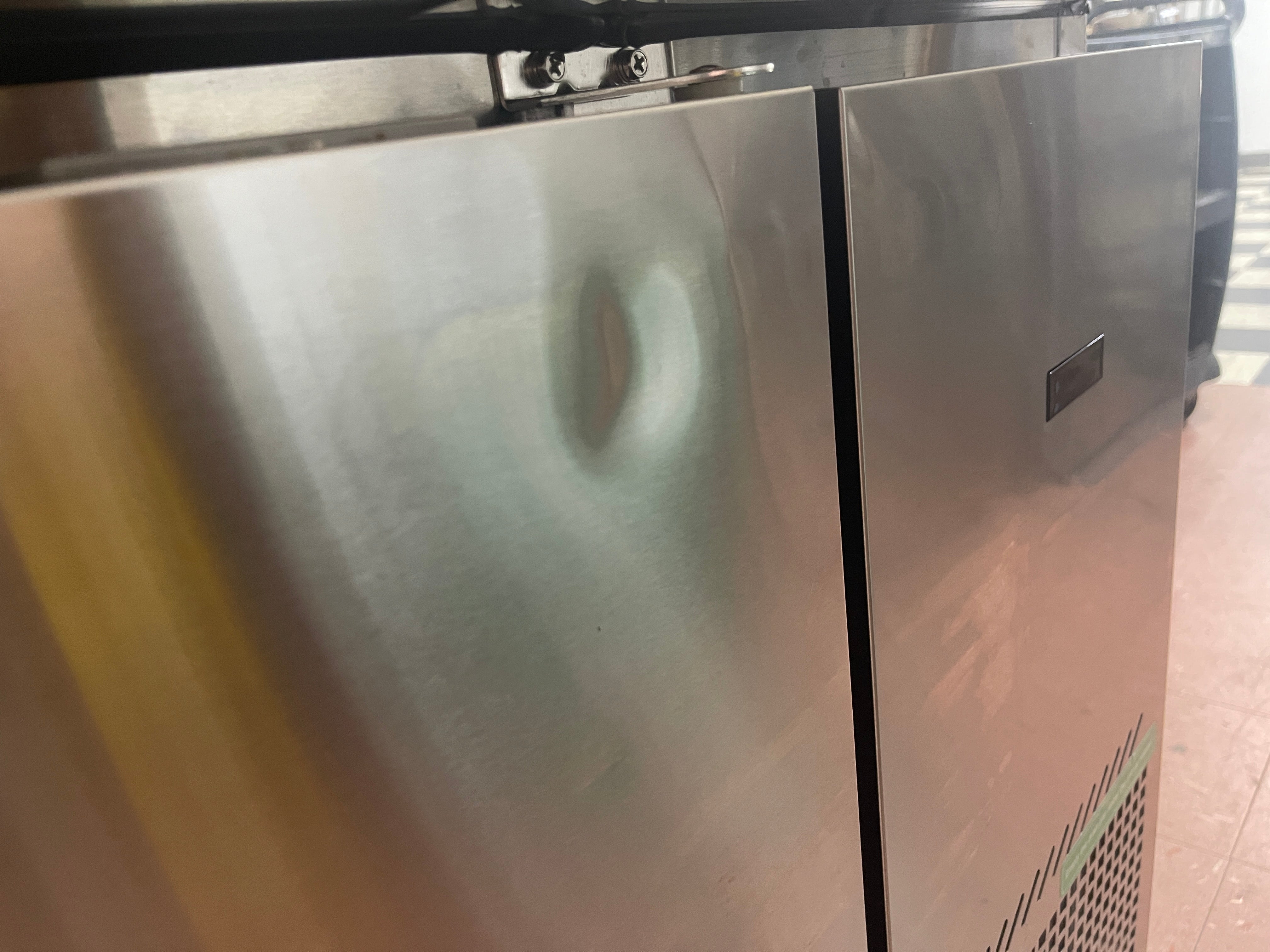 Used 67" Turbo Air TPR-67SD-D2-N Pizza Prep Table with 1 Door and 2 Drawers 115V - WO1