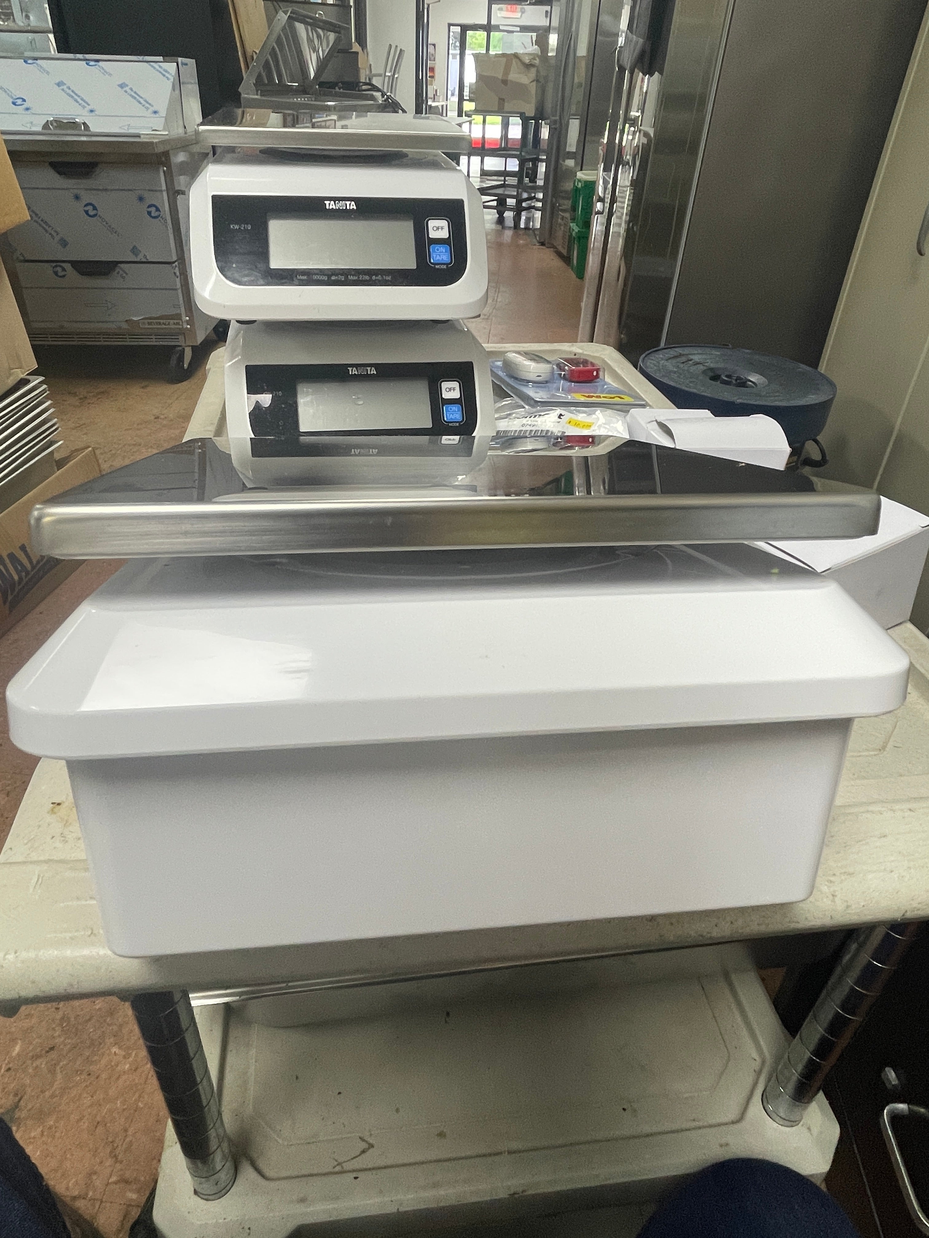 Used Tanita KW-210 Digital 22lb Kitchen Scale with A/C Adapter - WO1