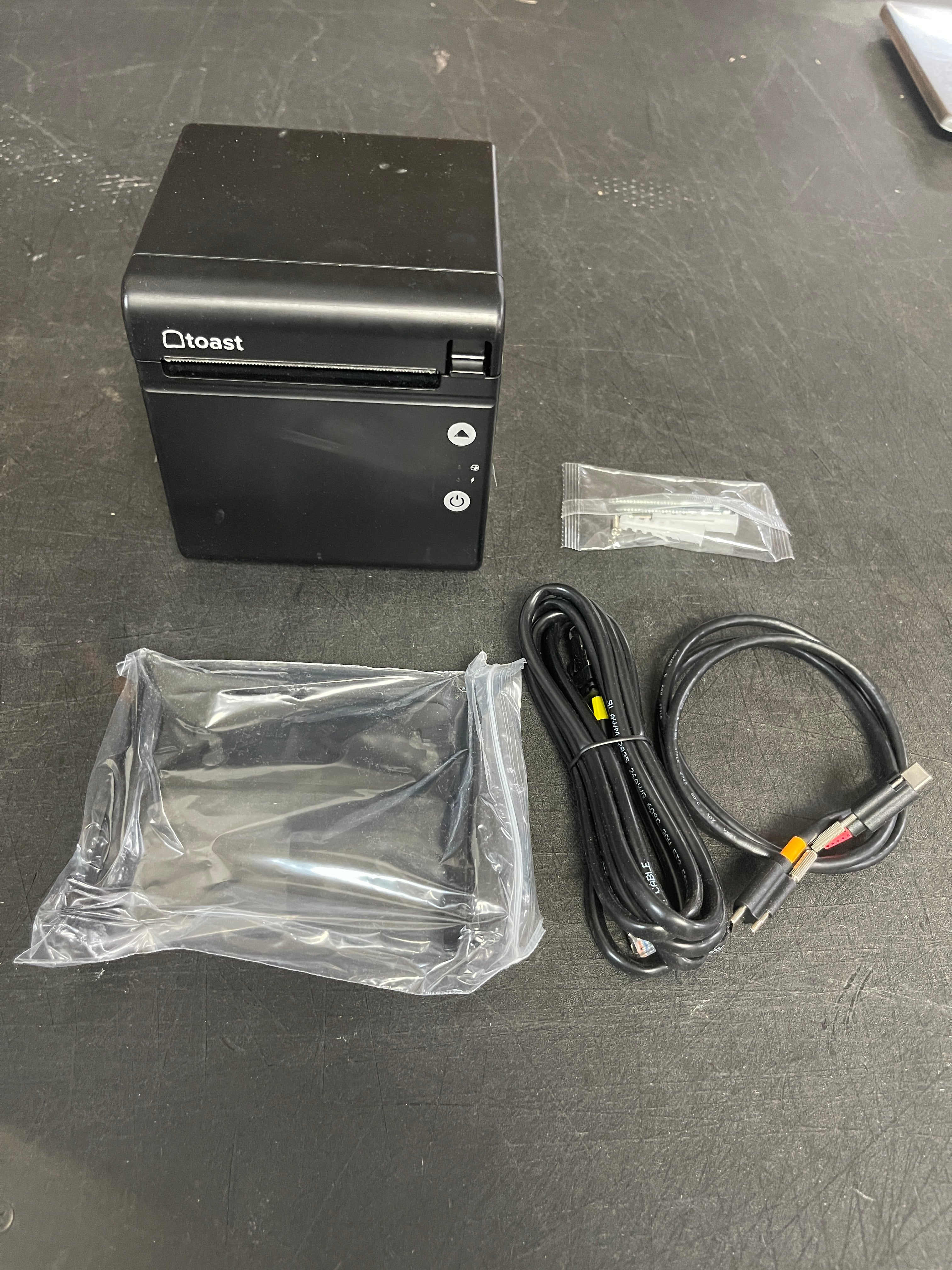 Used Toast TP200 Black Thermal POS Receipt Printer - WO1