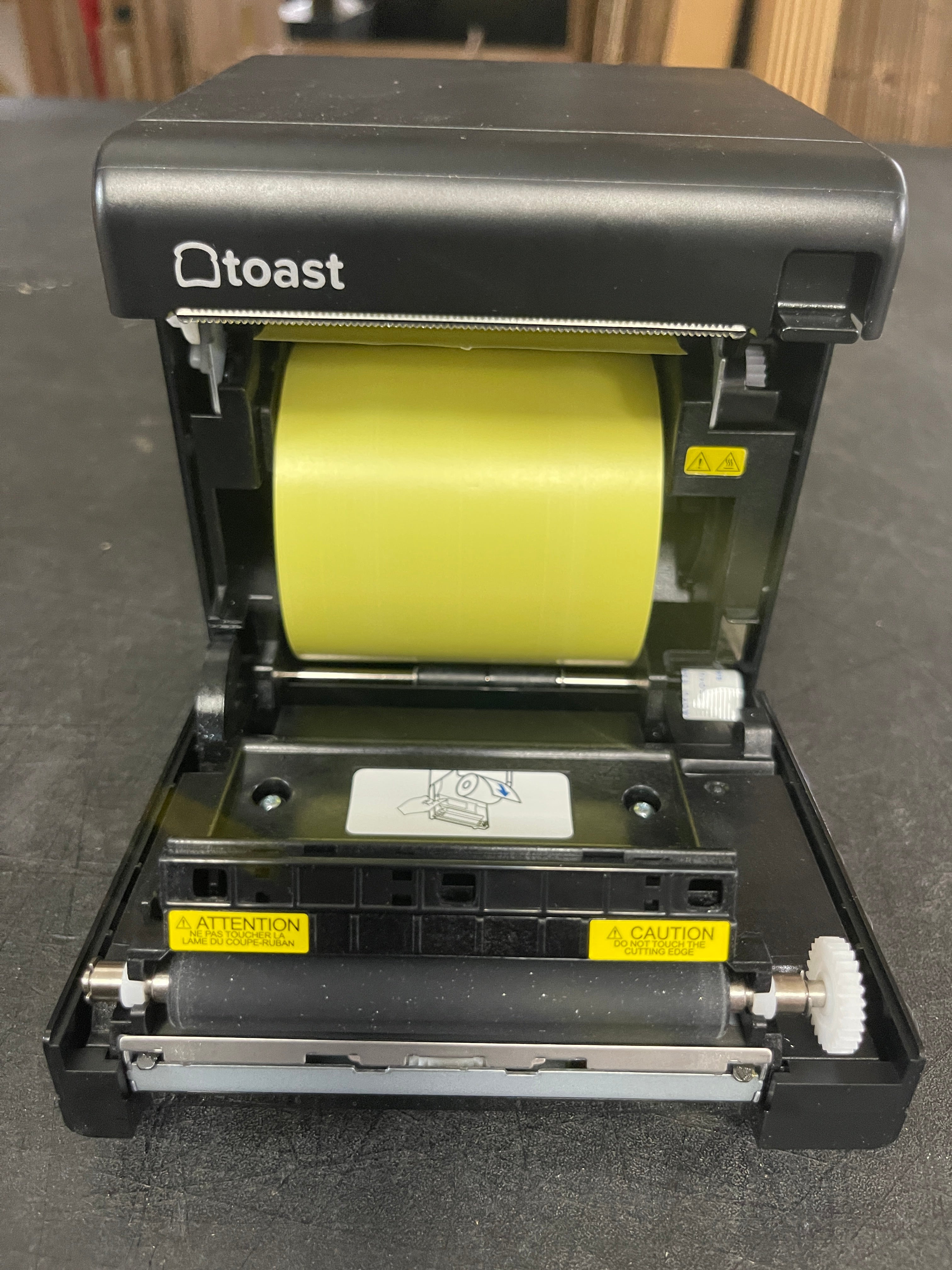 Used Toast TP200 Black Thermal POS Receipt Printer - WO1