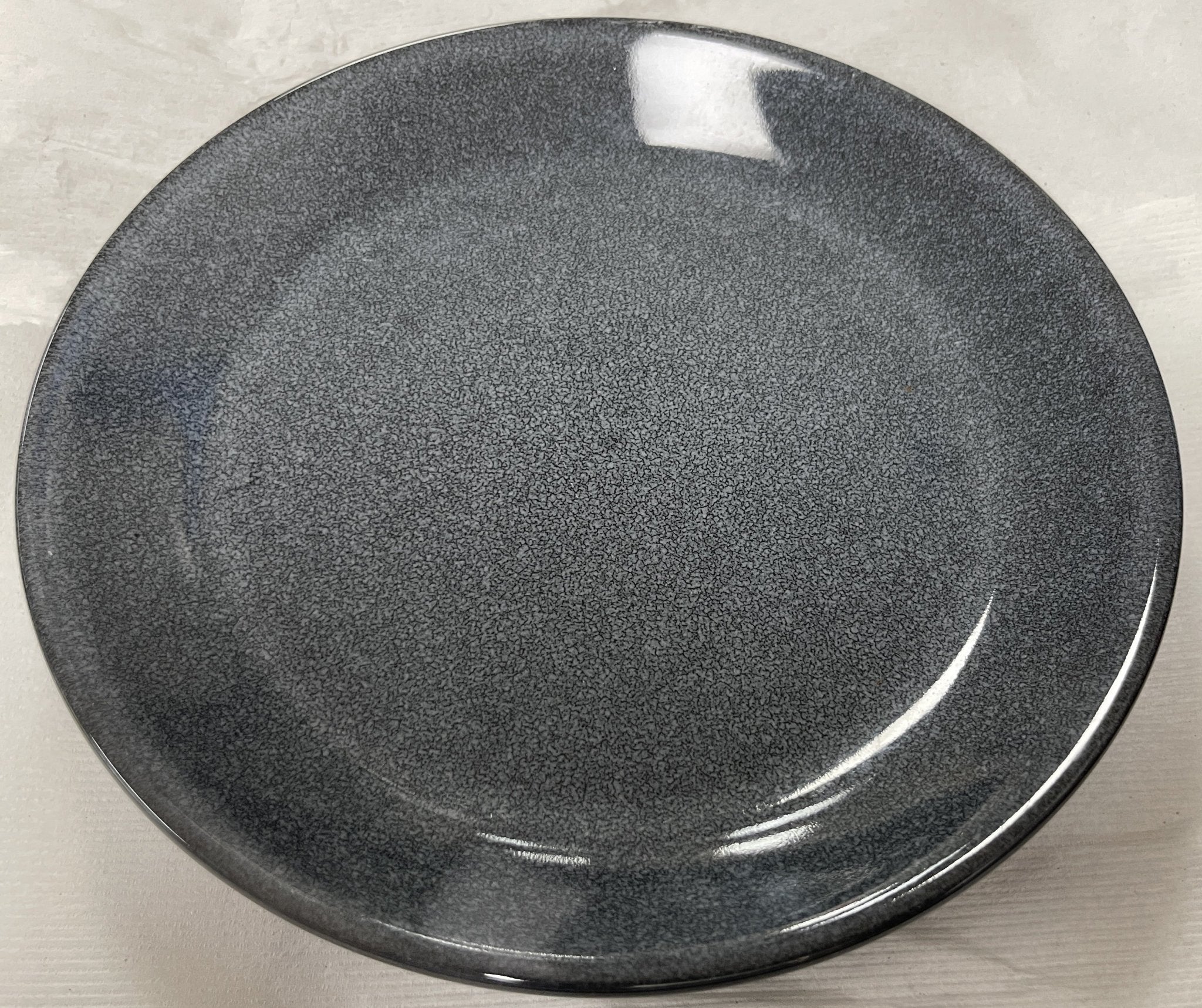 Used 8" Tuxton 21 Gray Ceramic Plate - WO1 - Falcon Restaurant Supply - 1
