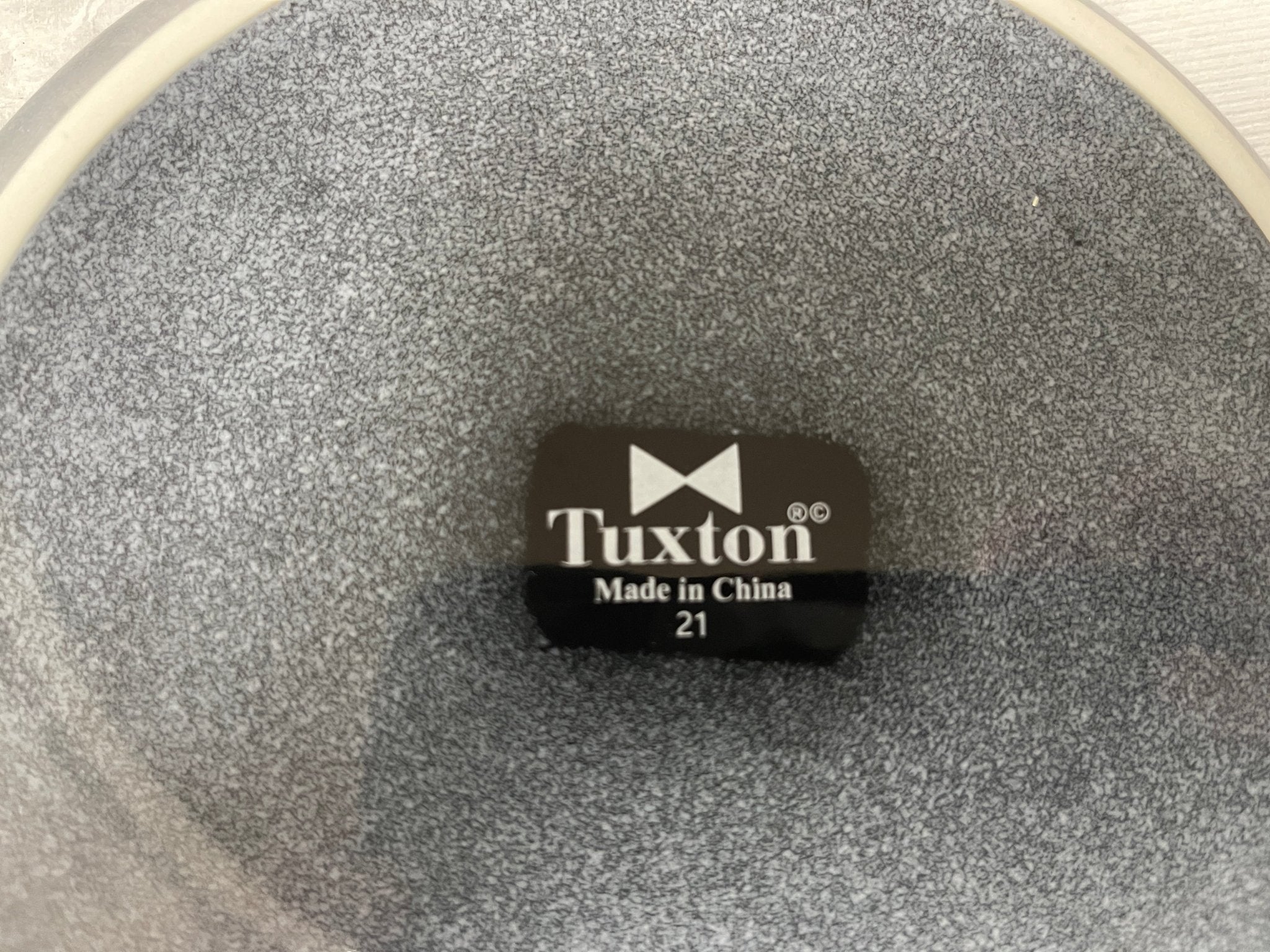 Used 8" Tuxton 21 Gray Ceramic Plate - WO1 - Falcon Restaurant Supply - 3