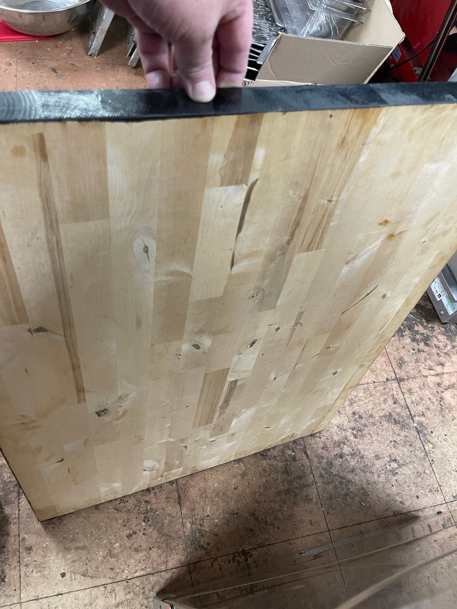 Used 96 "X 25" Butcher Block Dining Restaurant Table Top - COZ - SG - Falcon Restaurant Supply - 2