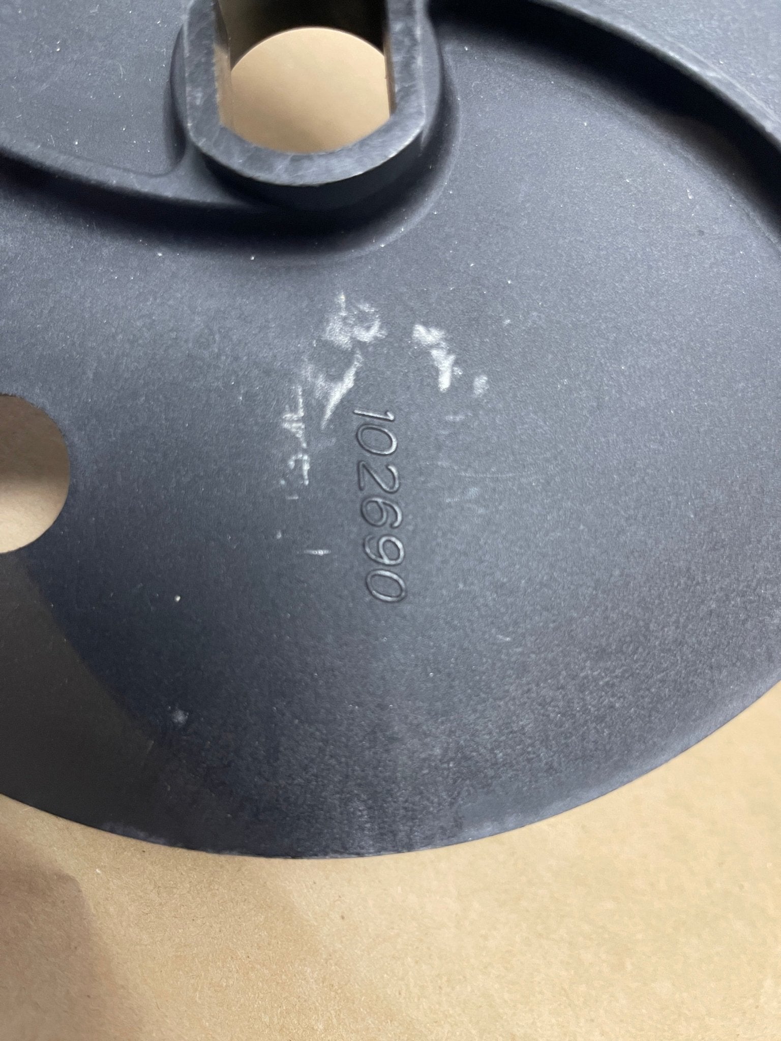 Used Robot Coupe Robot Coupe 102690S Discharge Plate - WO1 - Falcon Restaurant Supply - 4