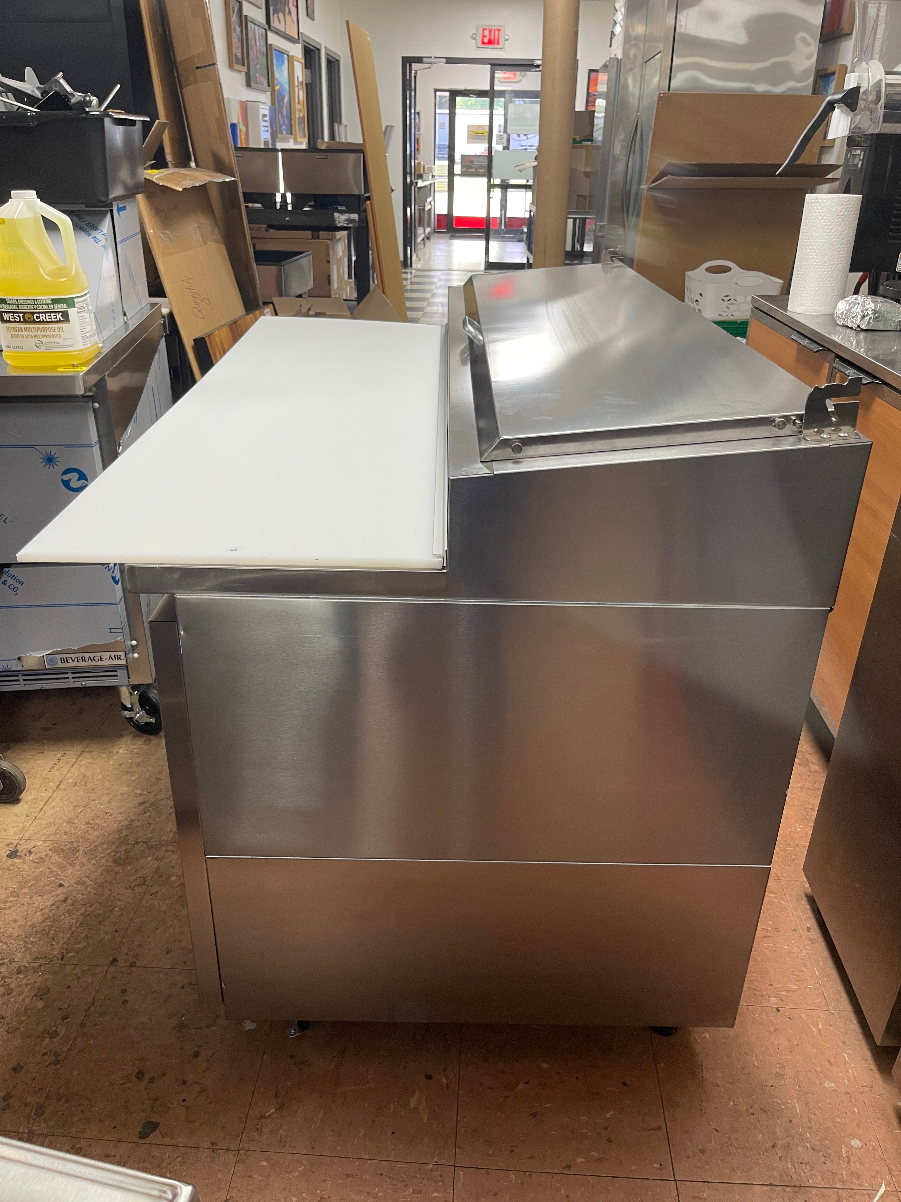 Used Beverage-Air DPD60HC-2 60" 2 Drawer Refrigerated Pizza Prep Table 115V - WO1