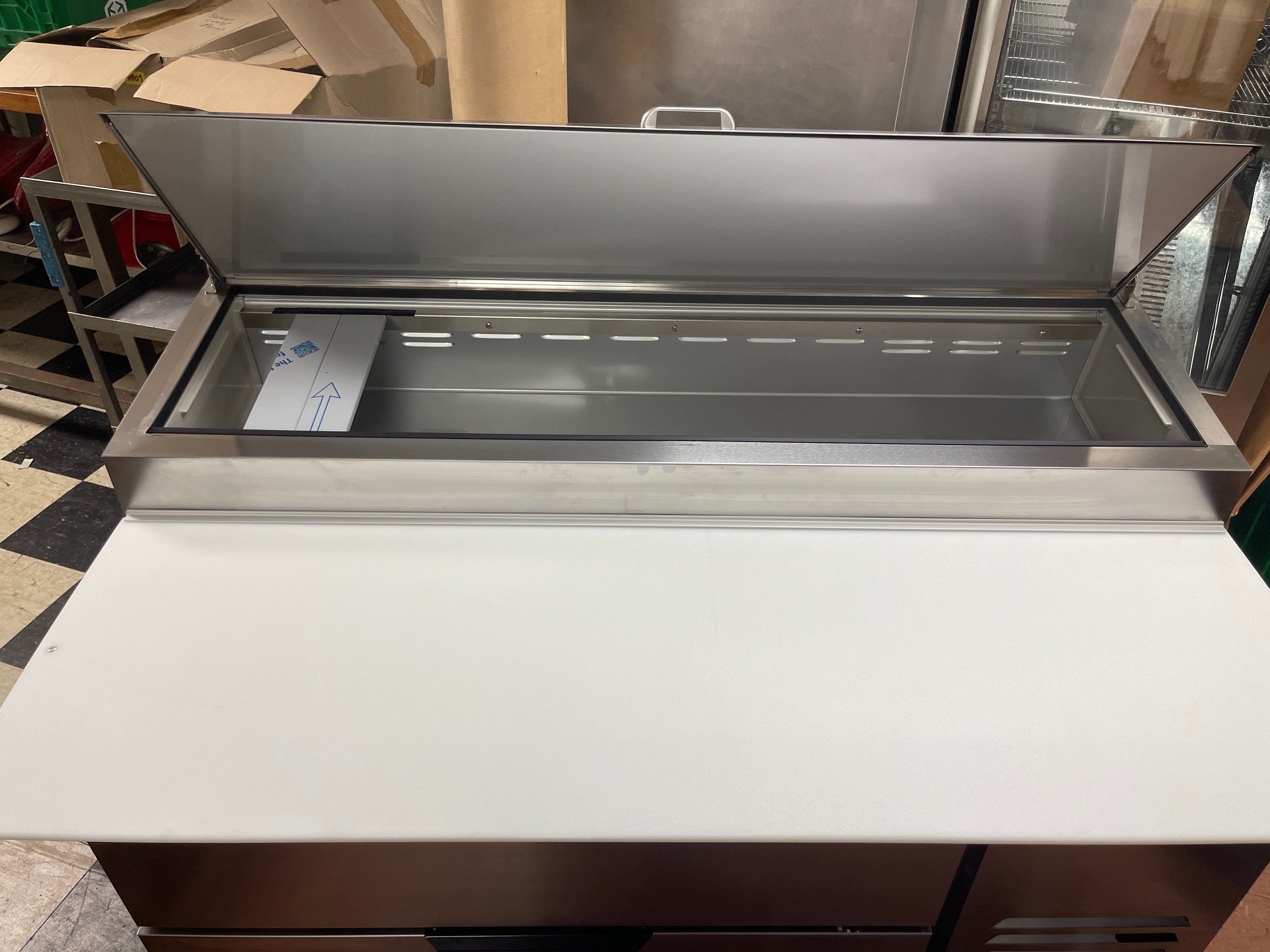 Used Beverage-Air DPD60HC-2 60" 2 Drawer Refrigerated Pizza Prep Table 115V - WO1