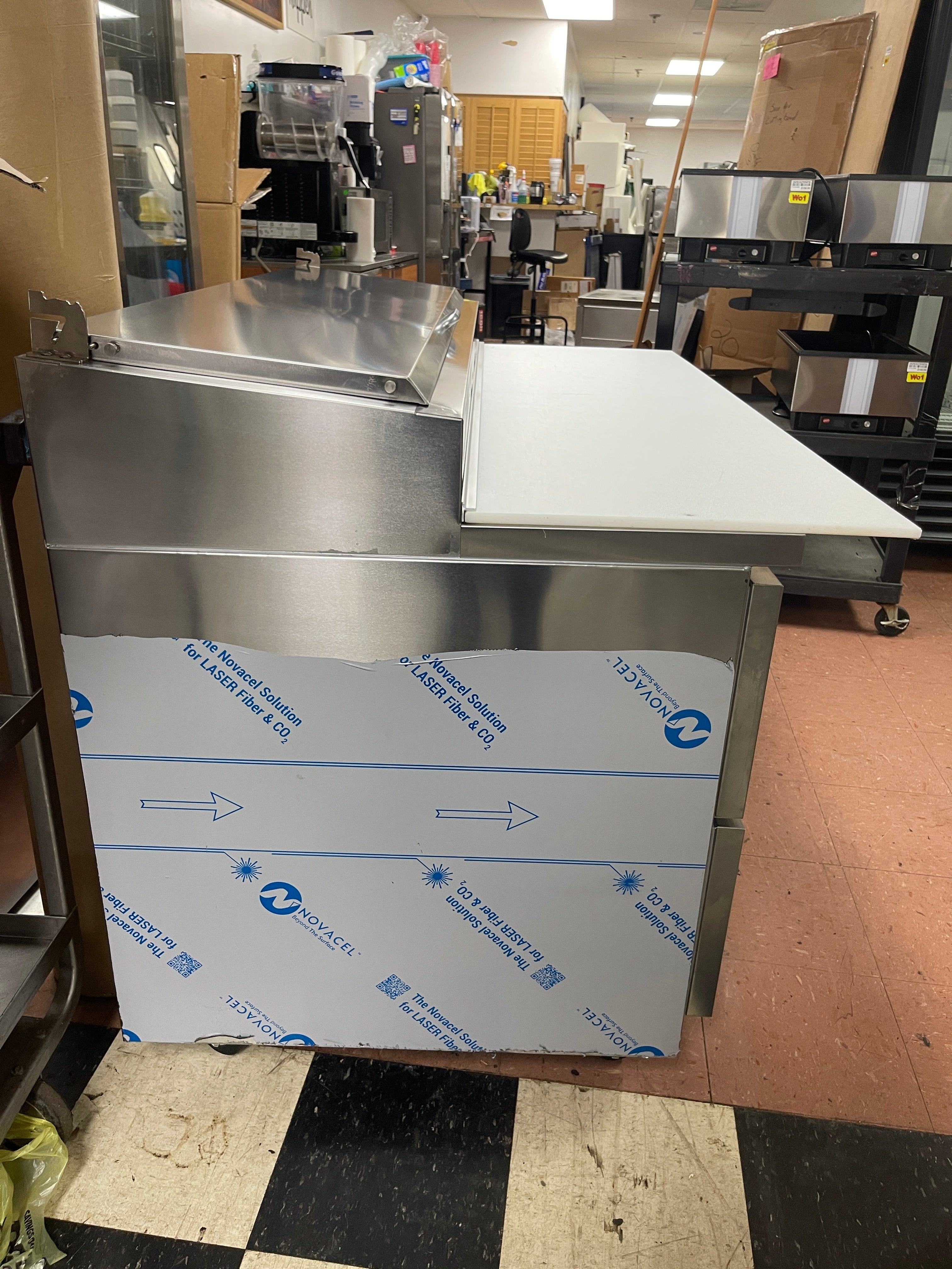 Used Beverage-Air DPD60HC-2 60" 2 Drawer Refrigerated Pizza Prep Table 115V - WO1