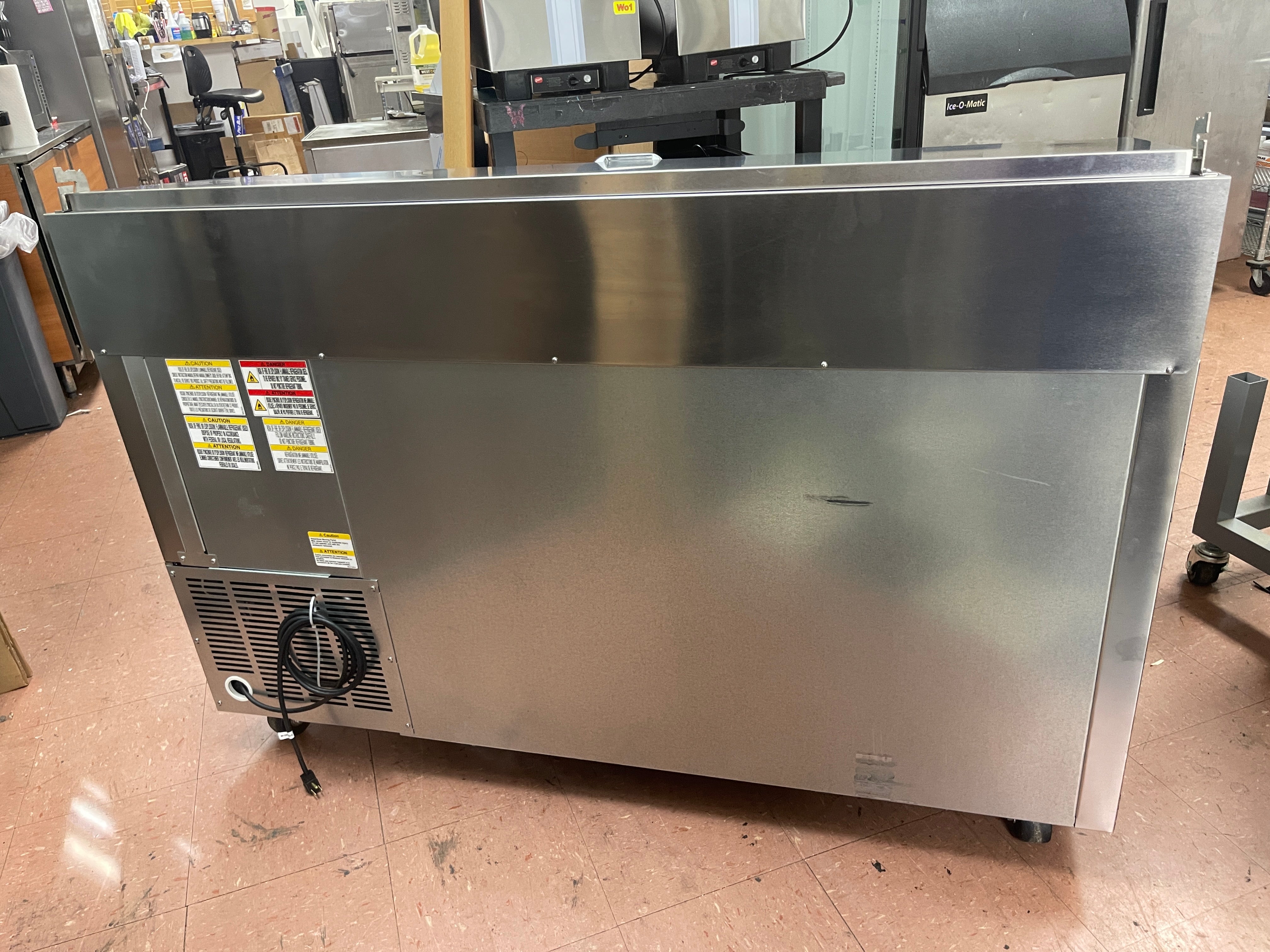 Used Beverage-Air DPD60HC-2 60" 2 Drawer Refrigerated Pizza Prep Table 115V - WO1