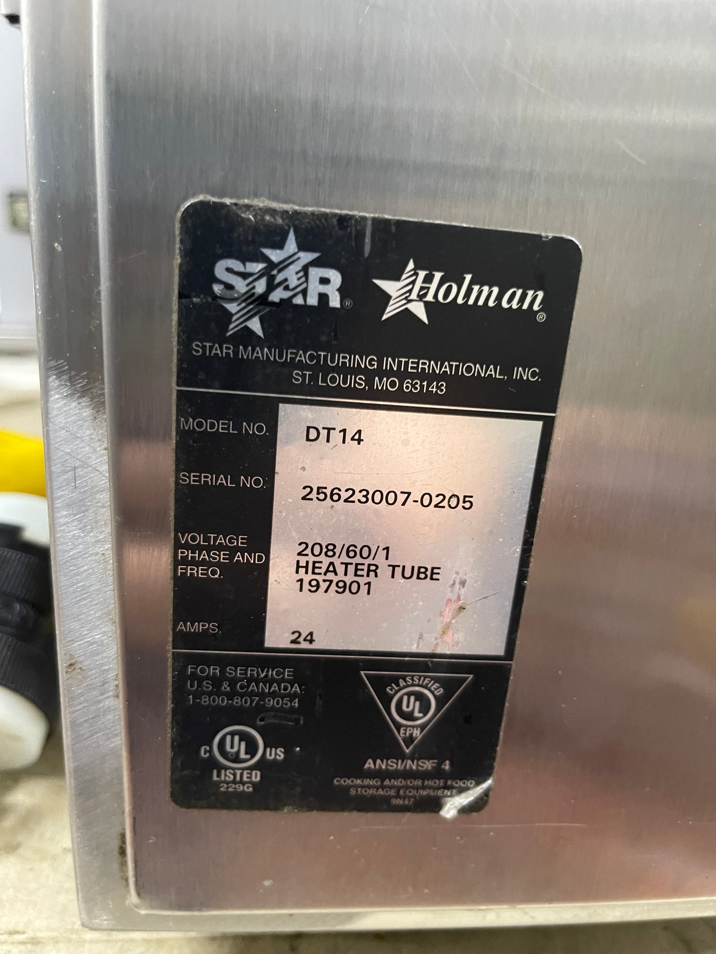 Used 14" Star DT14 Analog Control Conveyor Toaster 2000 Slices/hr 208V