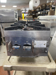 Used 2 Burner Countertop Natural Gas Hotplate - COZ - Falcon Restaurant Supply - 1