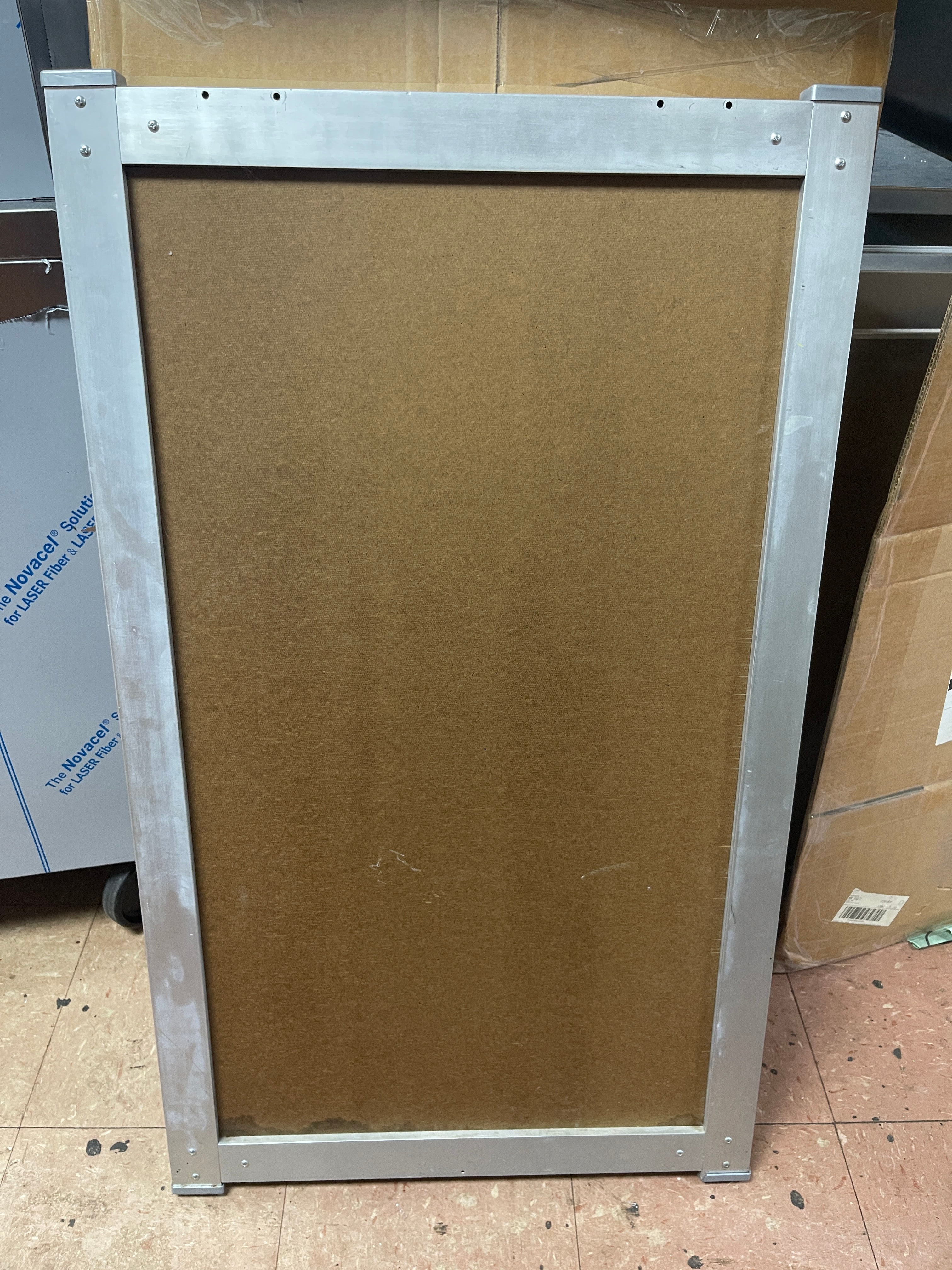 Used 48" x 24" x 1" Chalkboard Aluminum Framed Menu Board - COZ