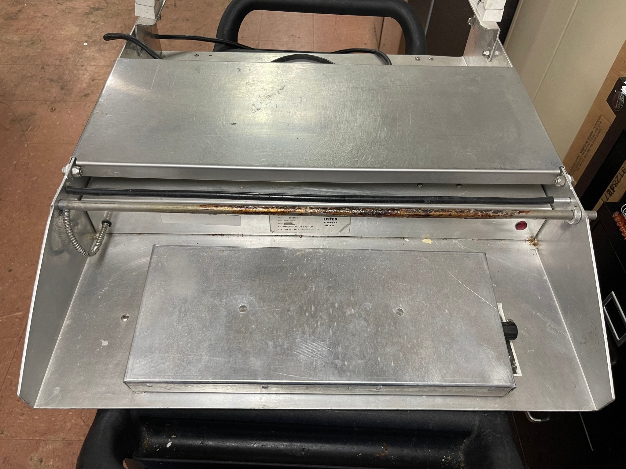 Heat Seal Food Wrapper 18" Width Single Roll 6X15 Hotplate 120V ...