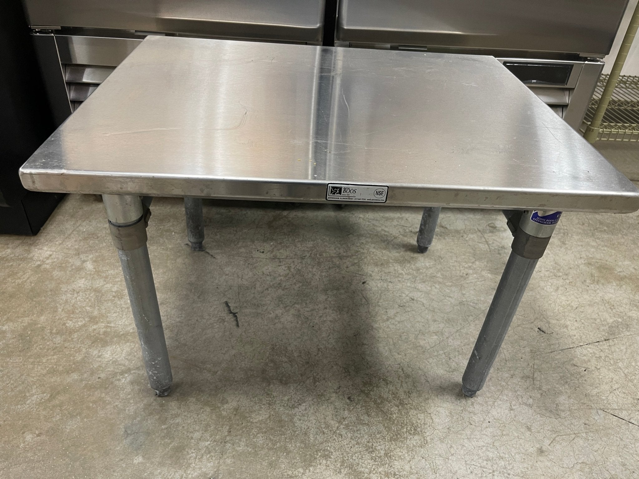 Used 24" John Boos S16MS04 Equipment Stand - SS321 - Falcon Restaurant Supply - 1