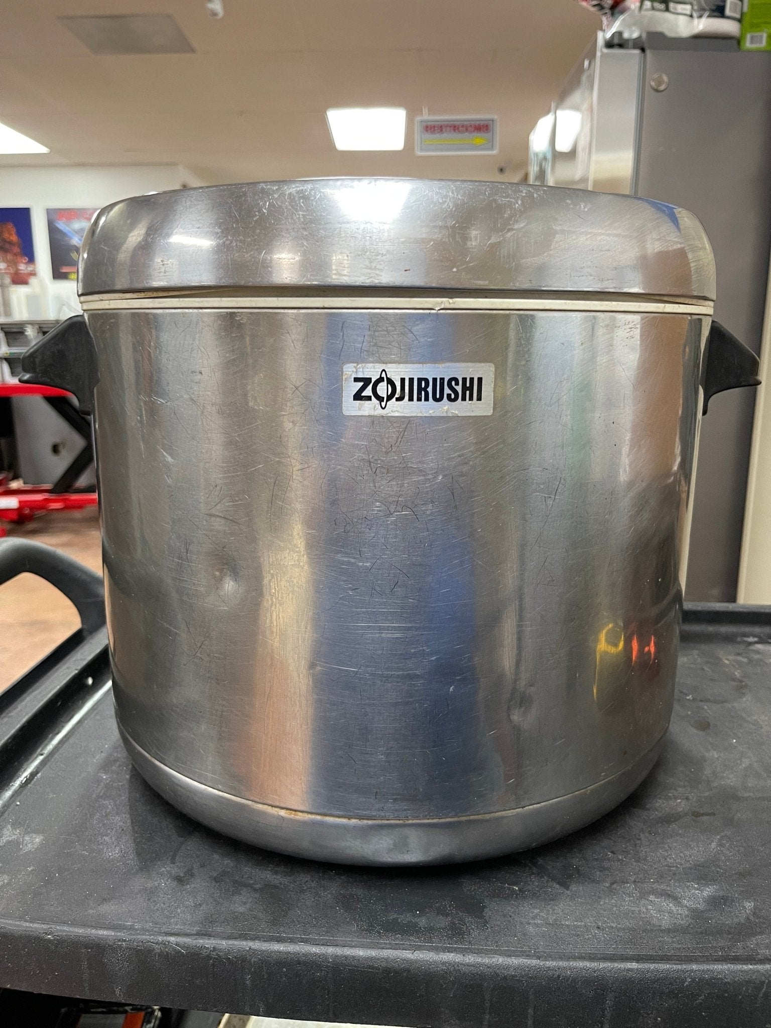 Used Zojirushi 25 cup non - Electric Insulated Thermal Rice Holding Stainless Steel - Falcon Restaurant Supply - 1