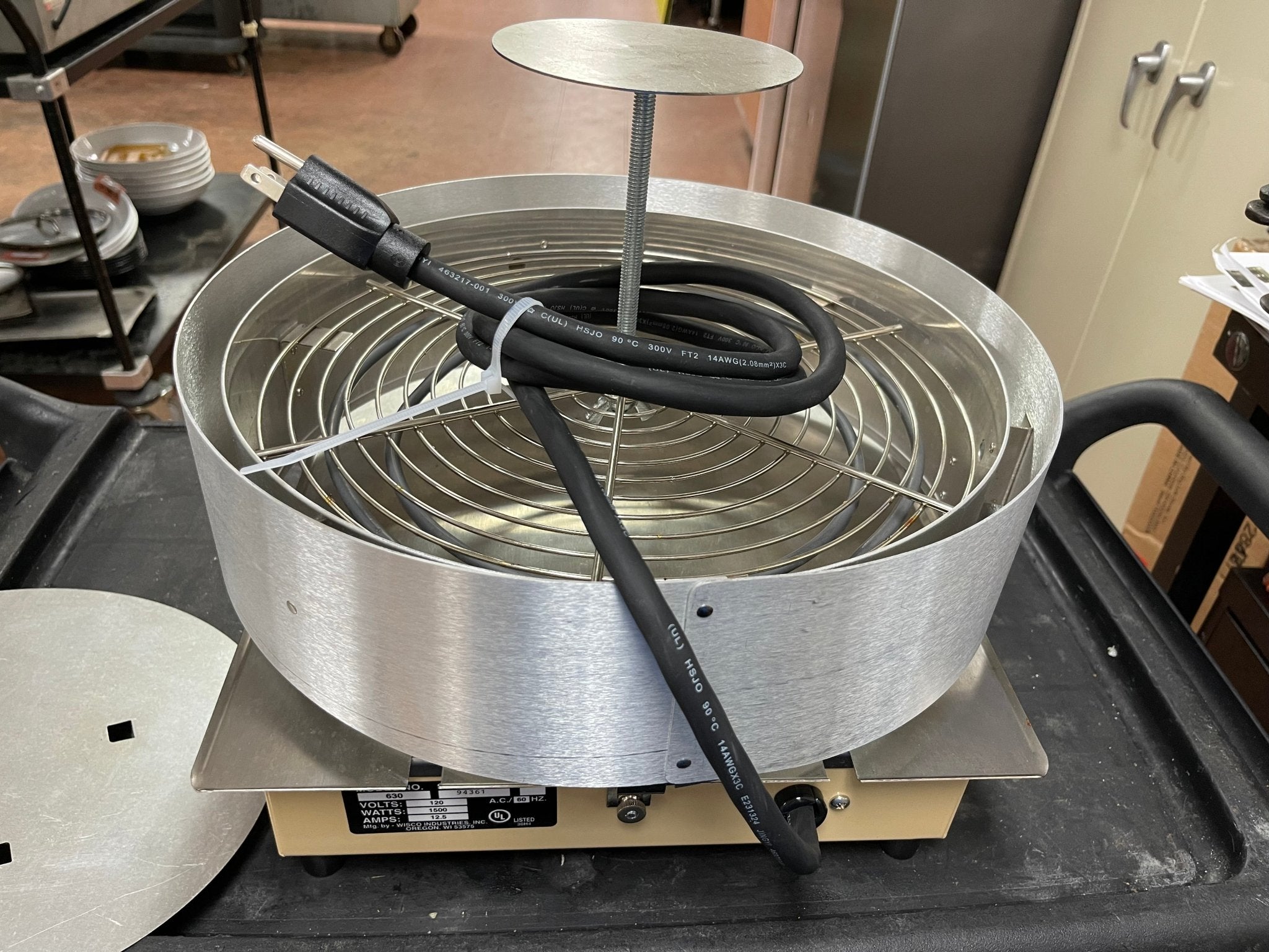 Used Wisco Model 630-1 Deli Platters Trays and Pizza Shrink Wrap Machine 120V