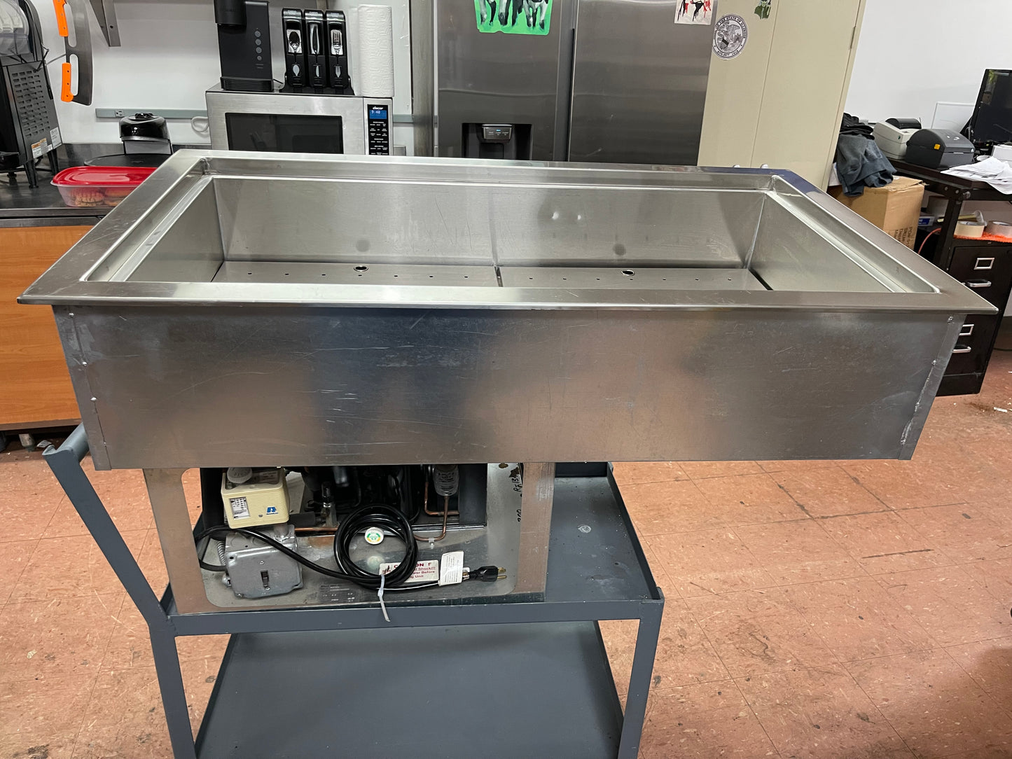 Used Wells RCP-300 45" Drop-In Buffet Table Refrigerator insert with 3 Food Pan Capacity 120V