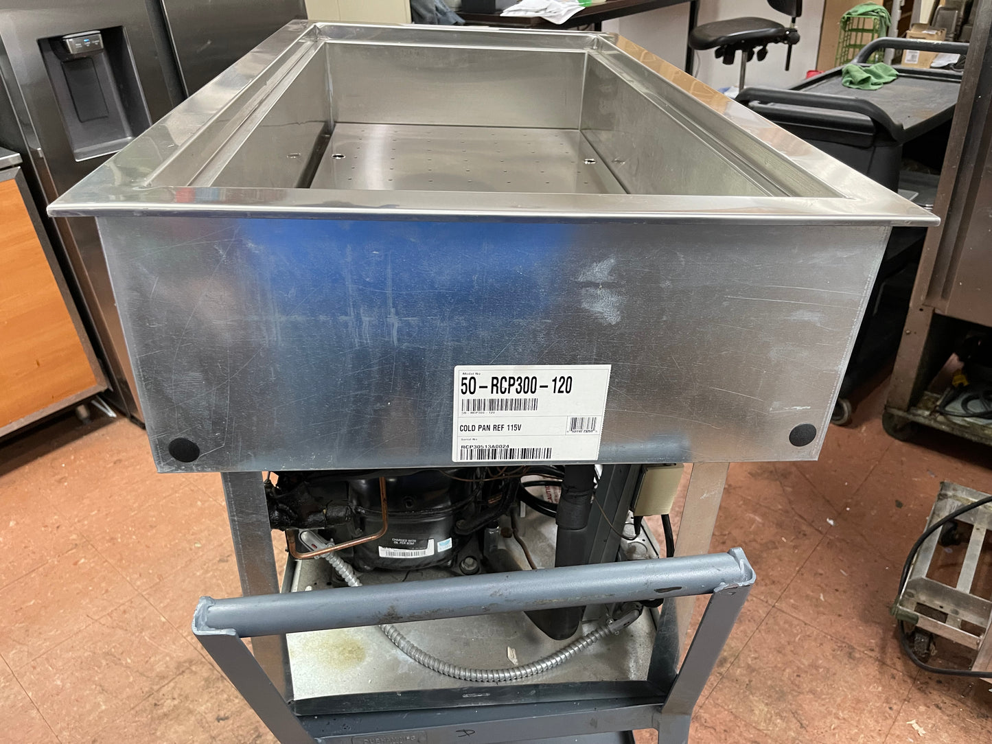 Used Wells RCP-300 45" Drop-In Buffet Table Refrigerator insert with 3 Food Pan Capacity 120V