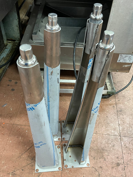 Set of 4 Stainless Steel Commercial Convection Oven Legs