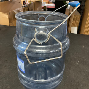 Used San Jamar SI6100 Shorty Saf-T-Ice 5 Gallon Polycarbonate Ice Tote - JD