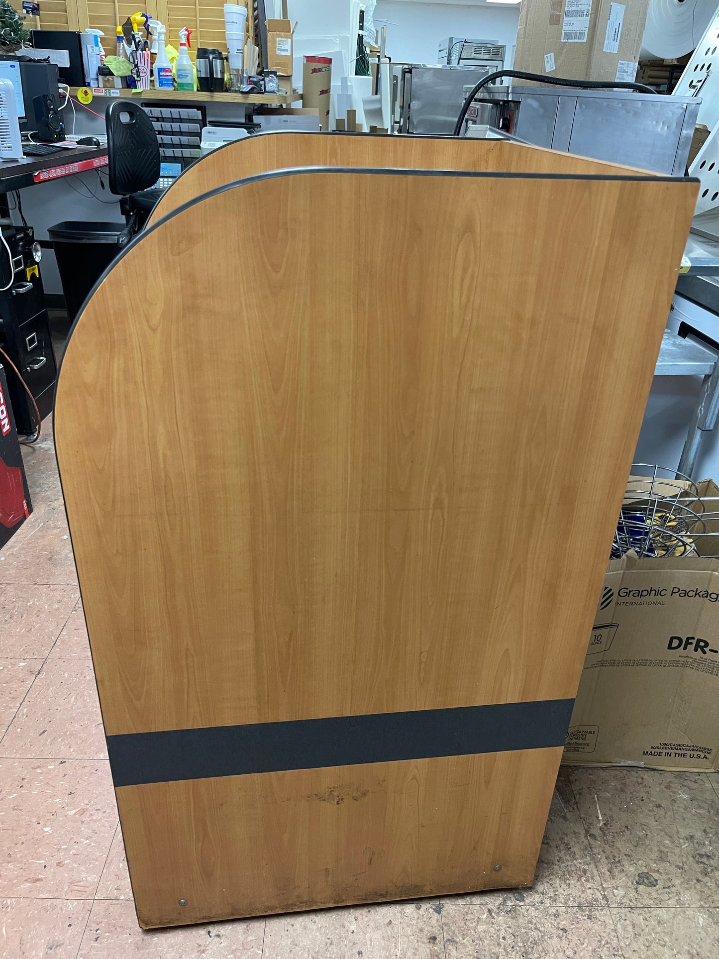 Used 25" Commercial Trash Can Cabinet