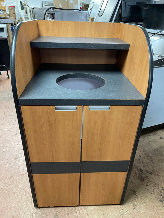 Used 25" Commercial Trash Can Cabinet
