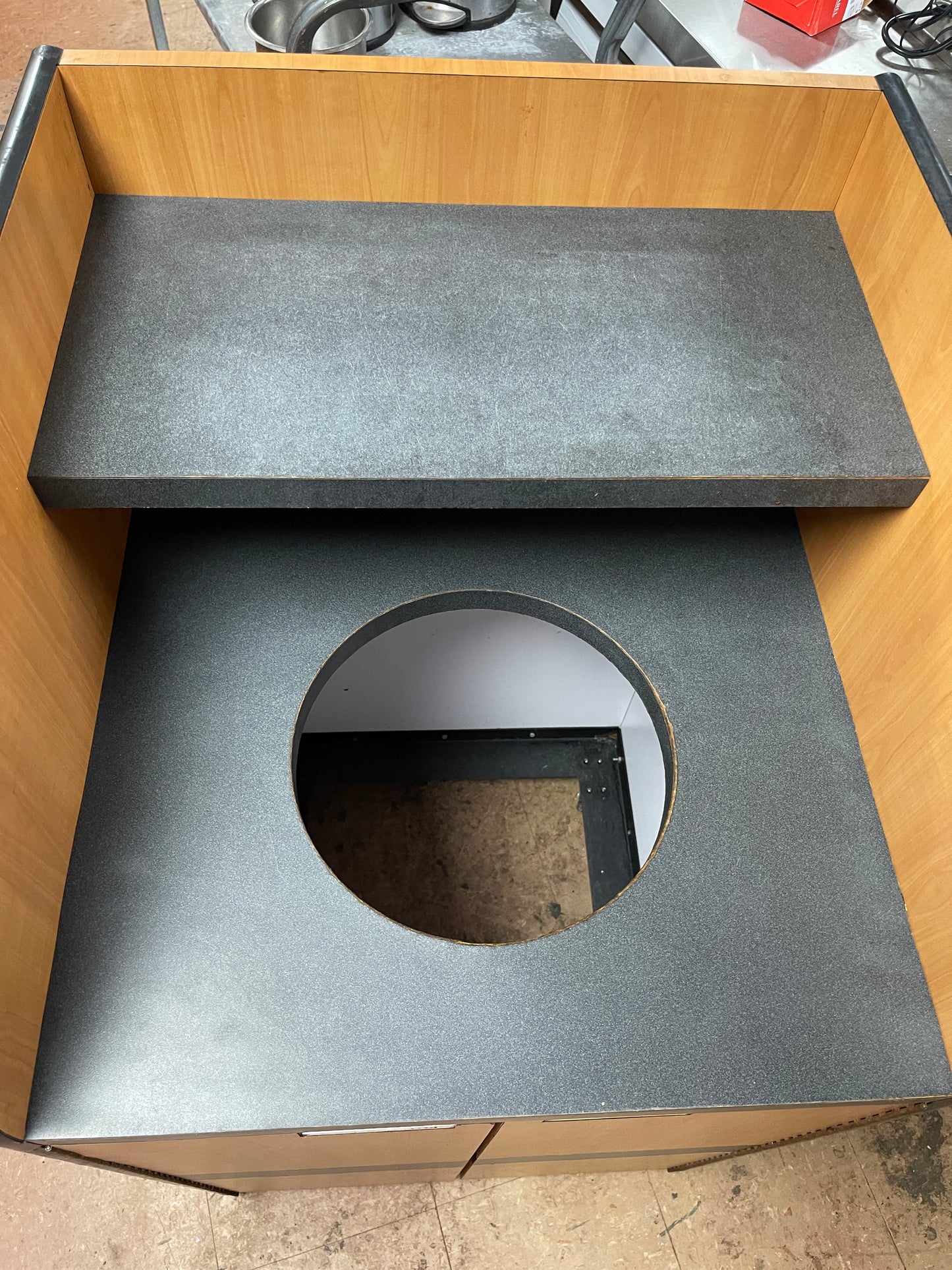Used 25" Commercial Trash Can Cabinet