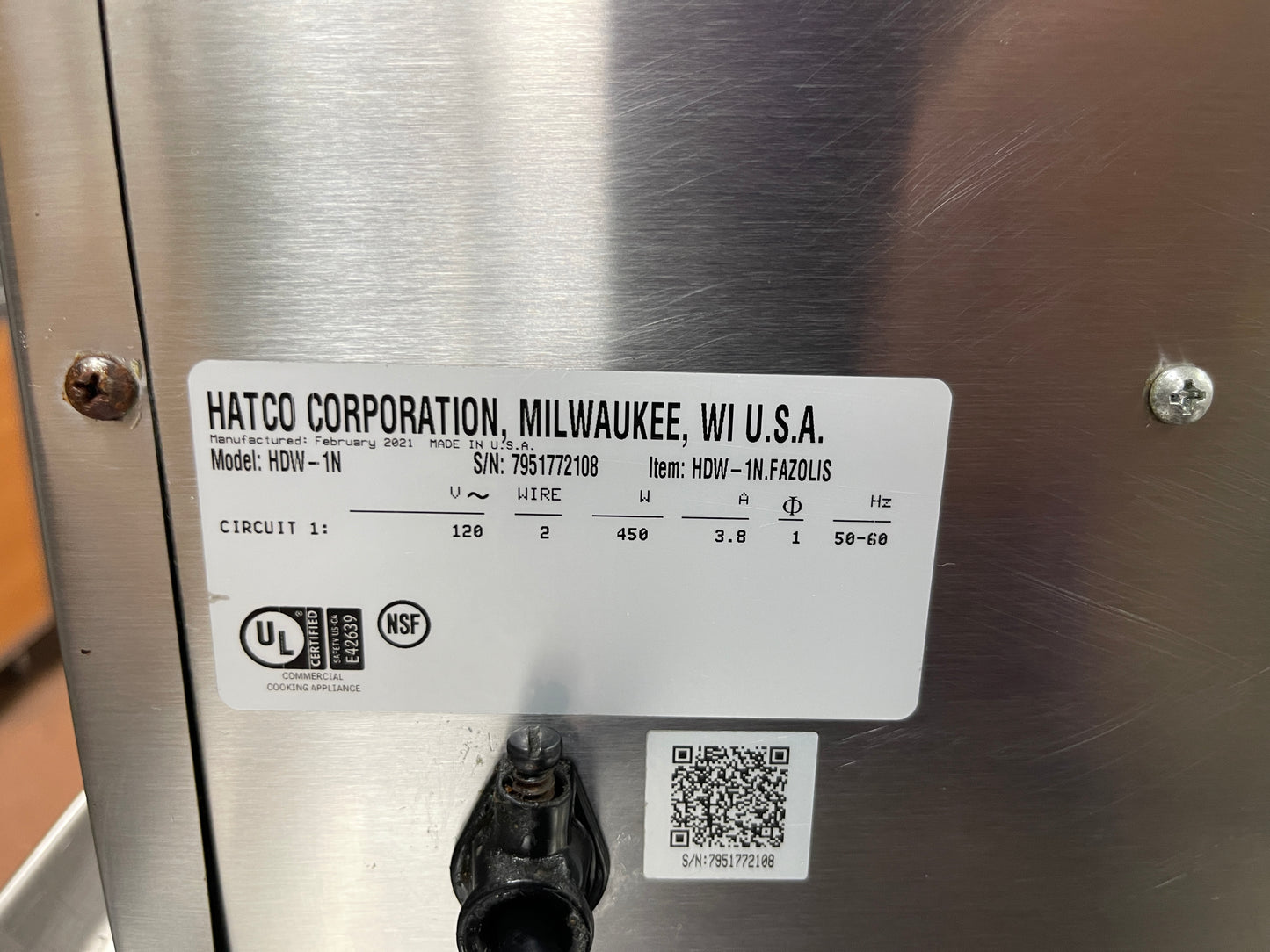 Used Hatco HDW-1N Narrow Touch Screen Drawer Warmer - 120V, 450W