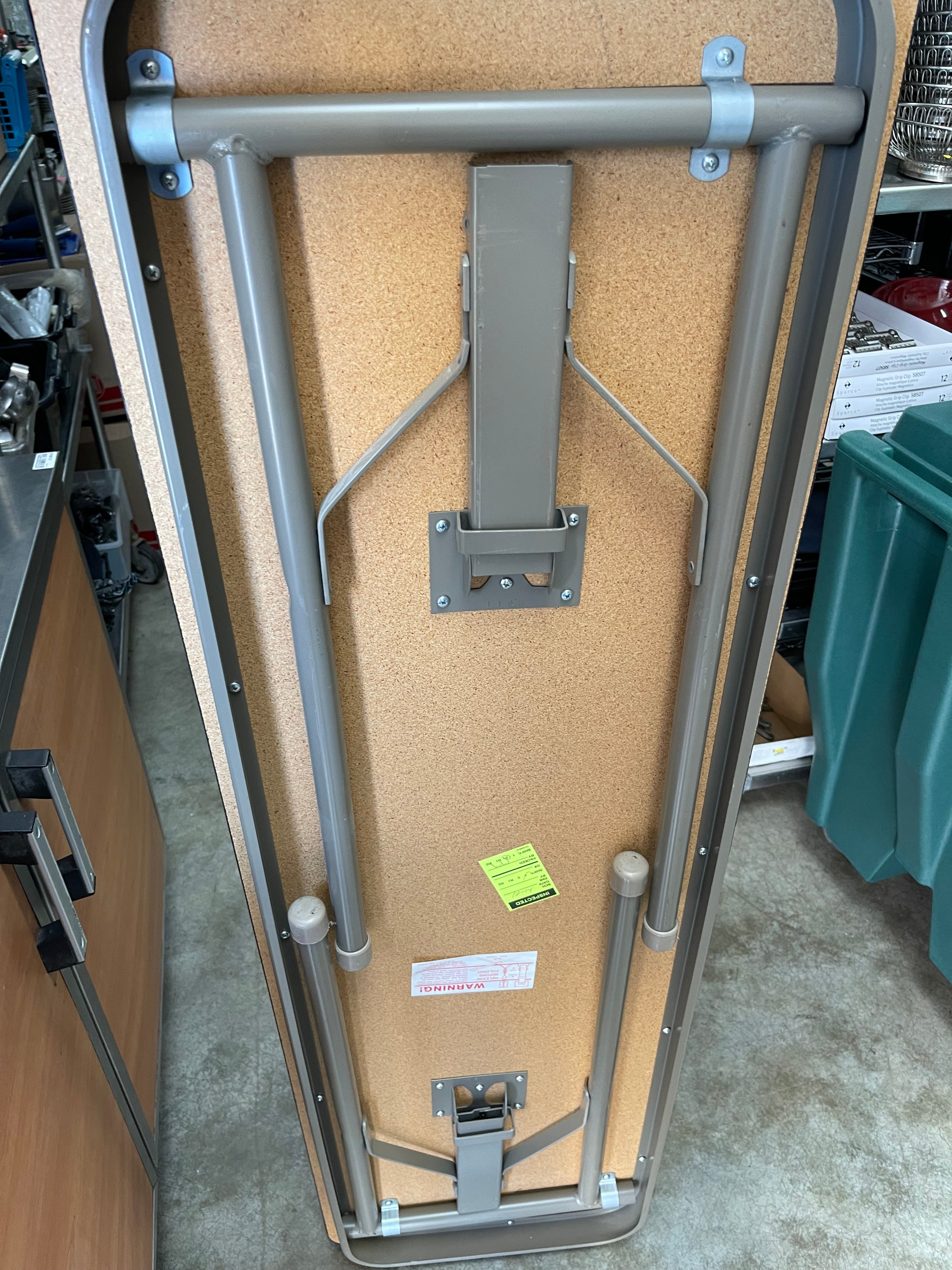 Used Commercial Wood-Laminate Folding Table, Rectangular, 60" x 18" x 29"