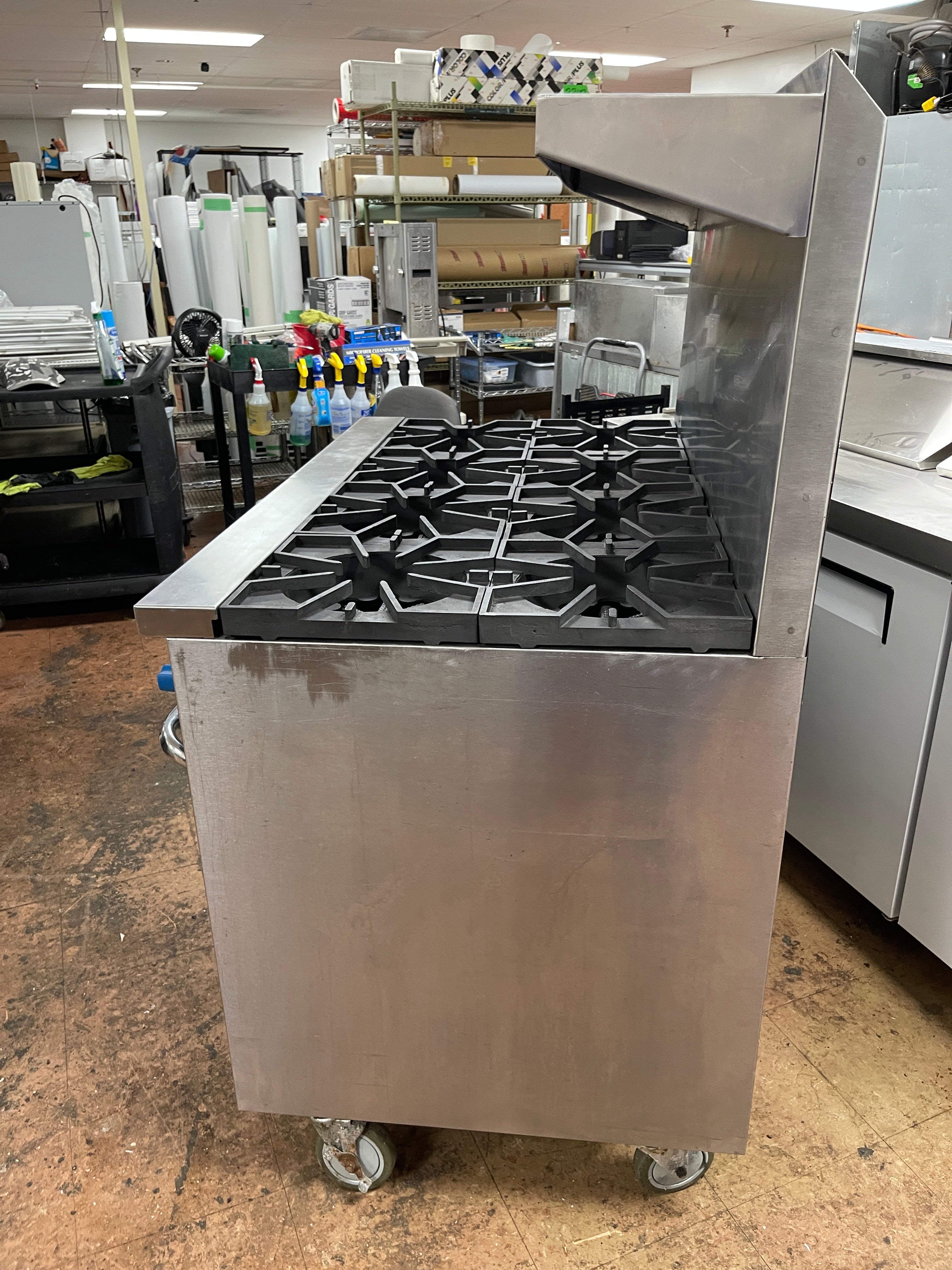 Used 48" Comstock-Castle F3218 Gas Range with 8 Burners 2 Ovens 264000 BTU