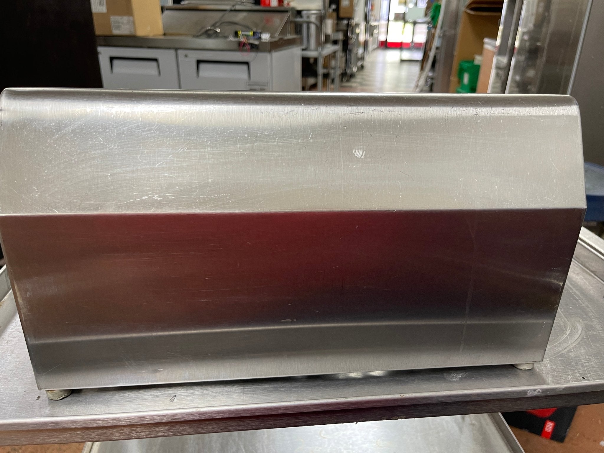 Used 6 Hole Stainless Steel Flatware Organizer with Perforated Stainless Steel Cylinders - JD - Falcon Restaurant Supply - 4