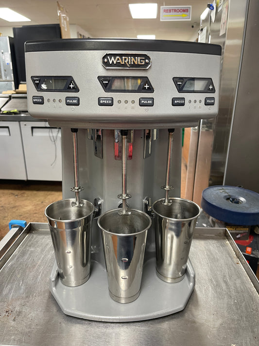 Used Waring WDM360TX Triple Head Electronic Shake Mixer w/Timer 120V
