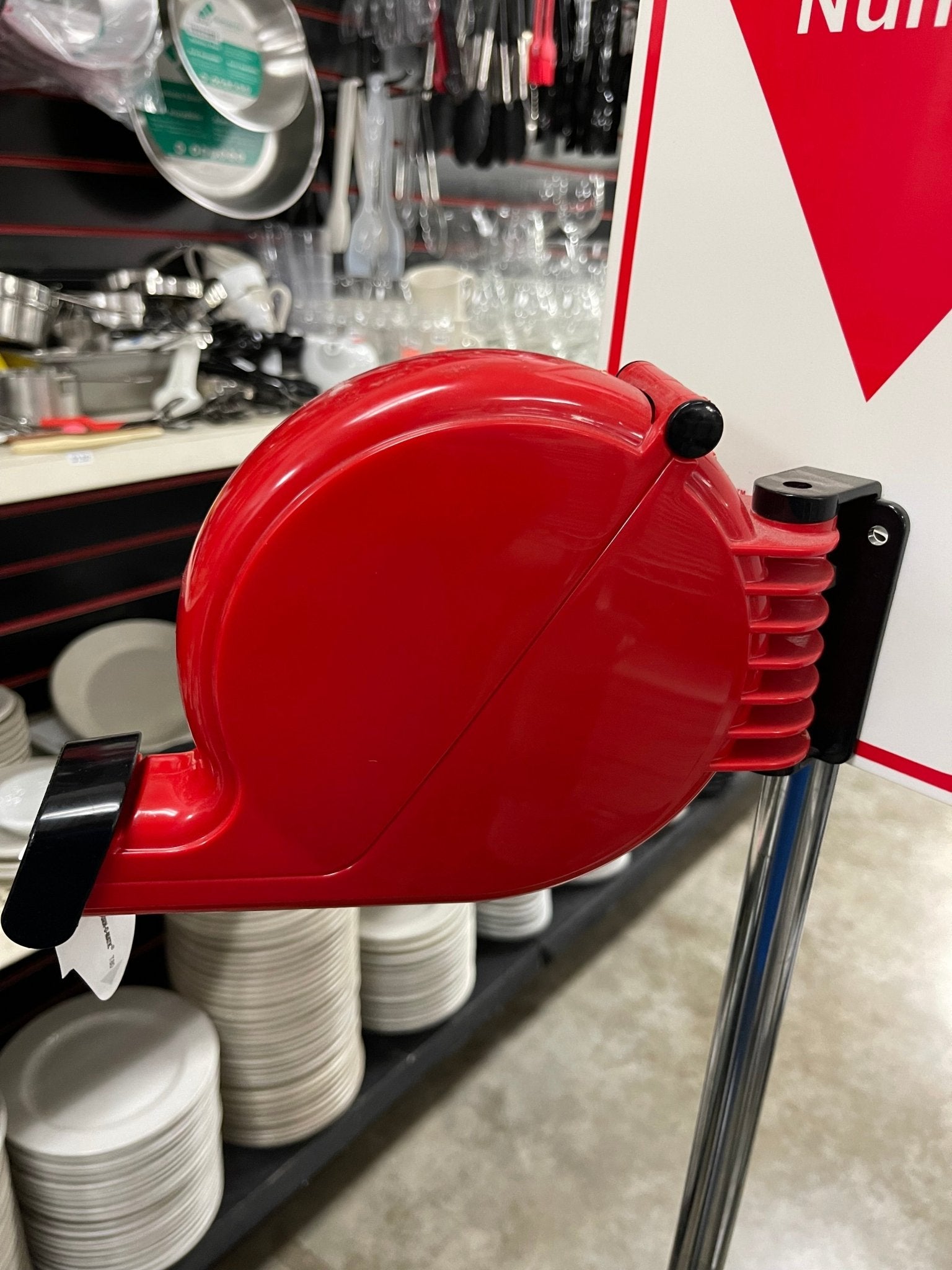 Used Microframe Turn - O - Matic Take A Number Ticket Dispenser with Floor Stand - Falcon Restaurant Supply - 4