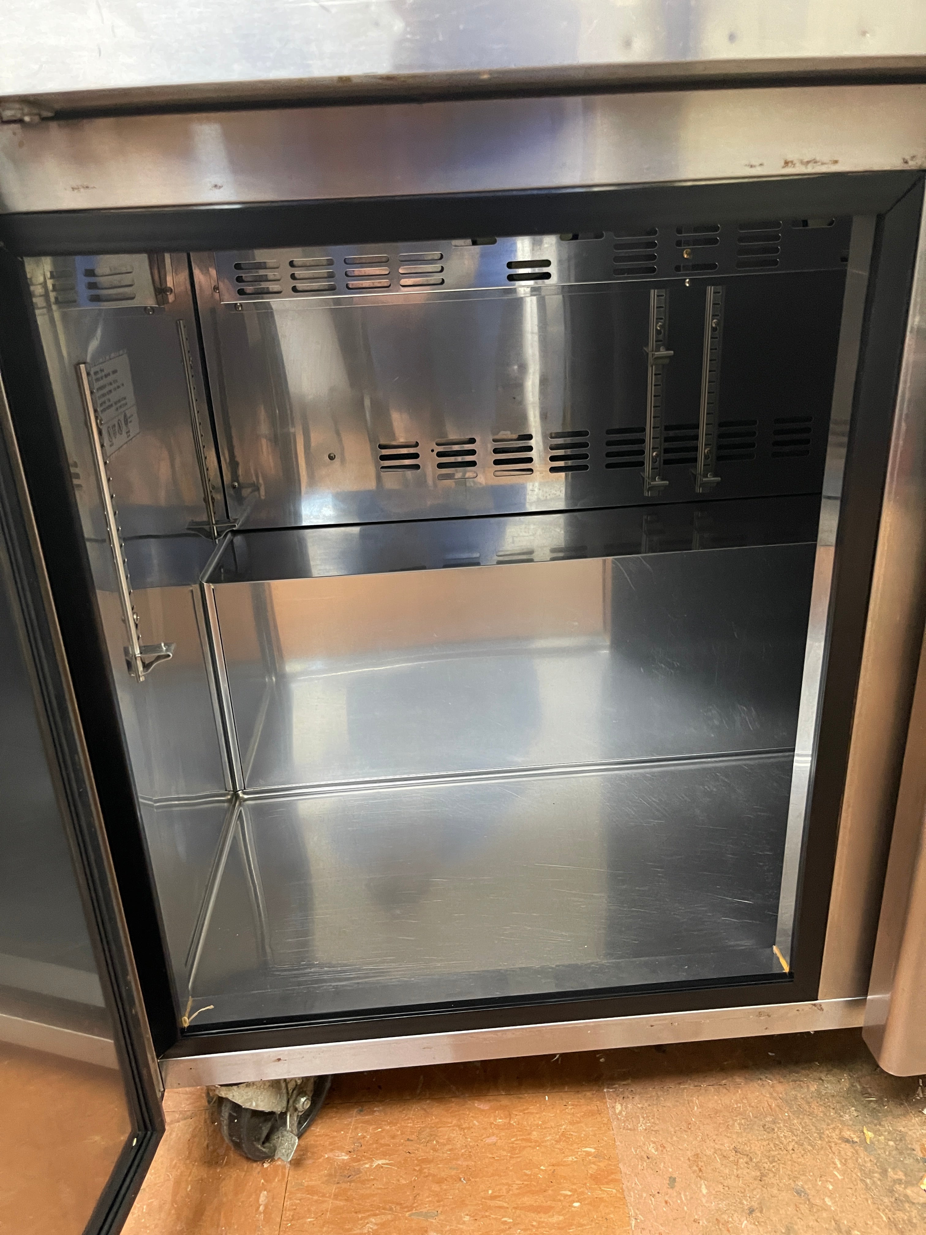 Used 48" Master-bilt UF48 Two Door Undercounter Freezer - 13.4 Cu. Ft. 115V