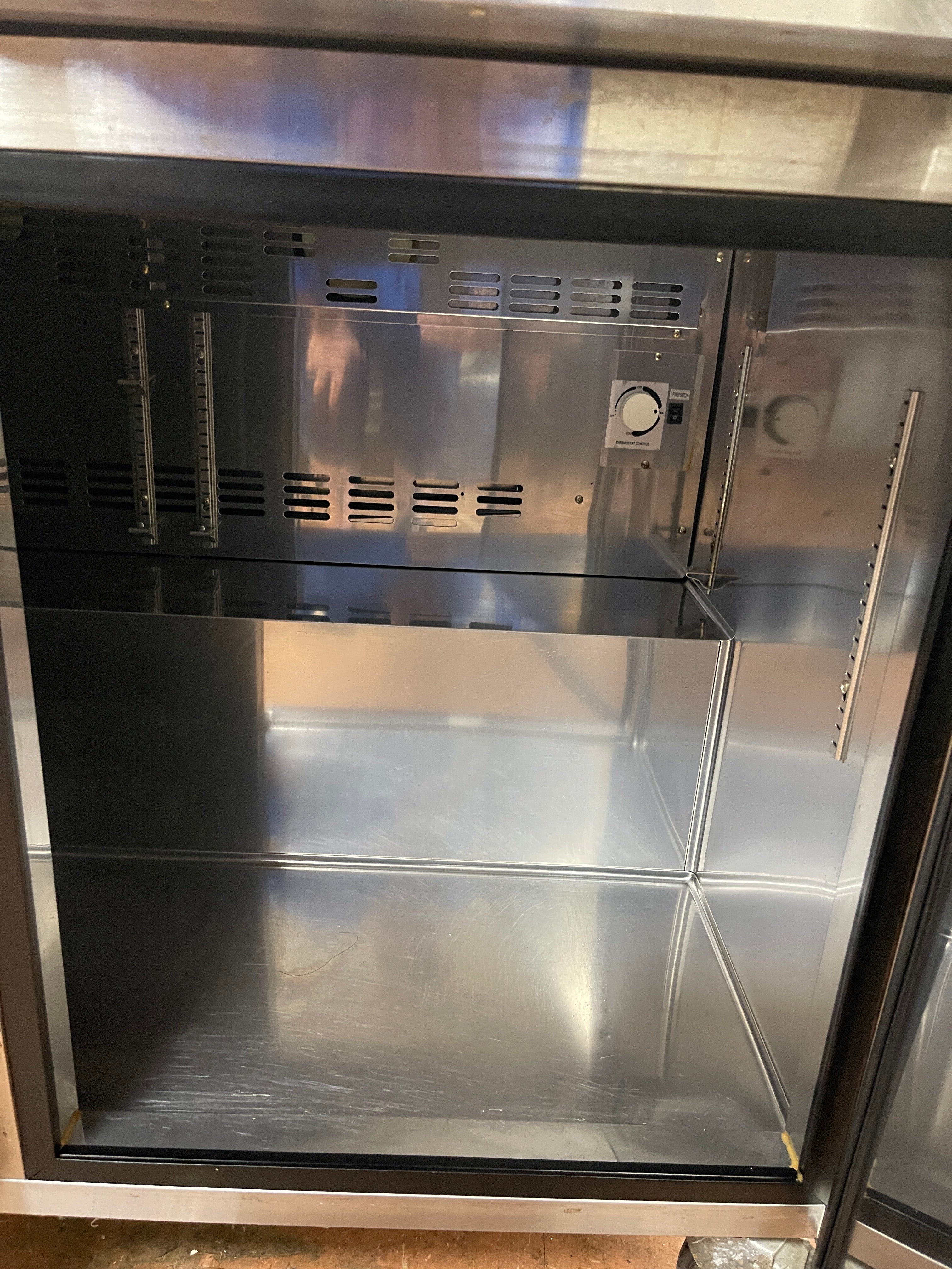 Used 48" Master-bilt UF48 Two Door Undercounter Freezer - 13.4 Cu. Ft. 115V