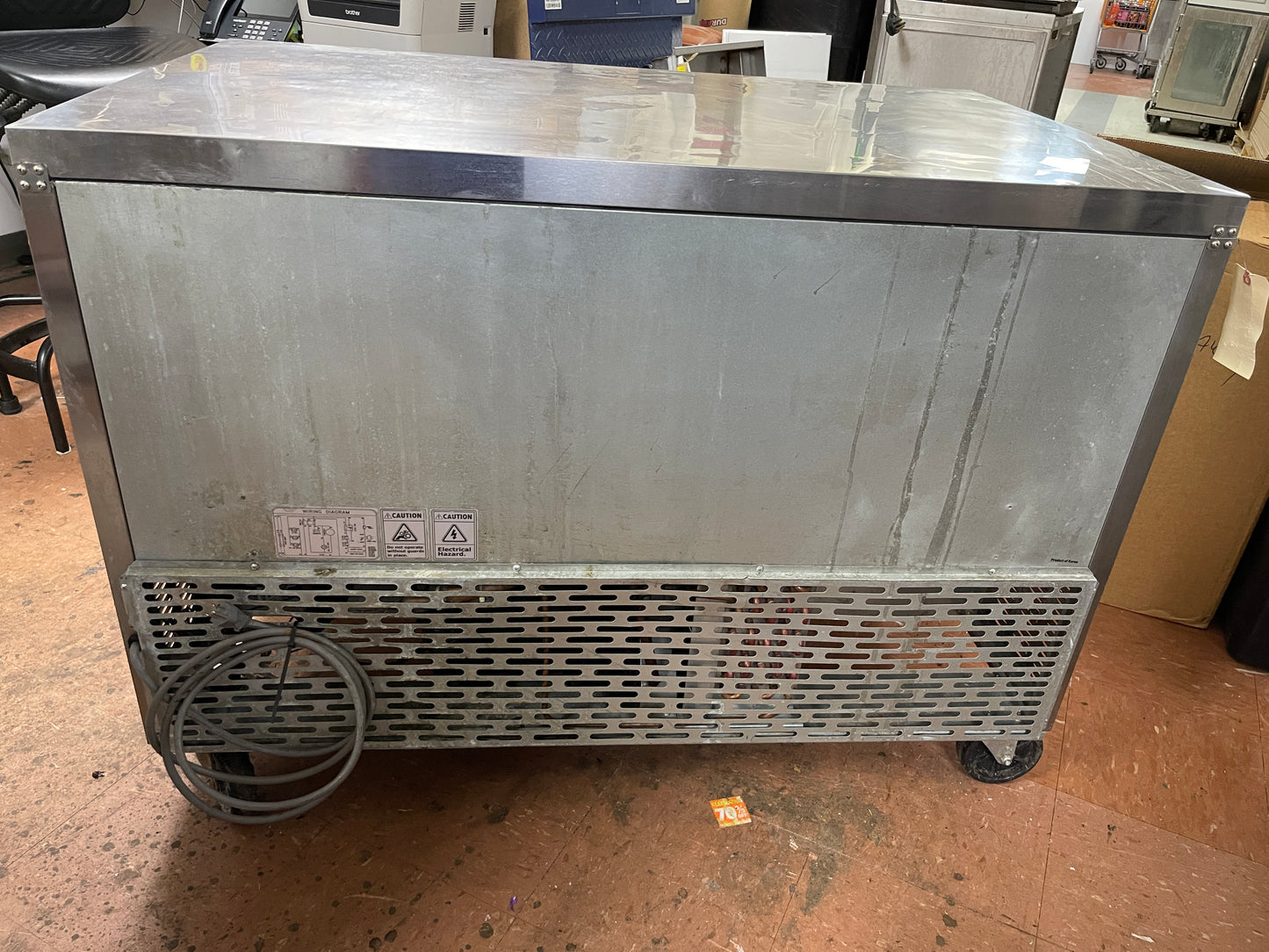 Used 48" Master-bilt UF48 Two Door Undercounter Freezer - 13.4 Cu. Ft. 115V