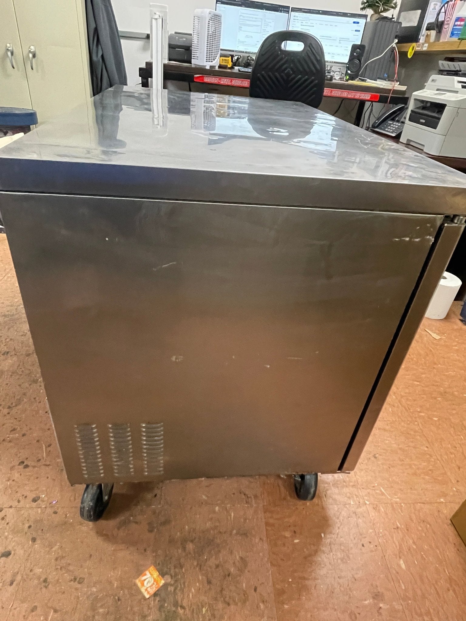 Used 48" Master - bilt UF48 Two Door Undercounter Freezer - 13.4 Cu. Ft. 115V - Falcon Restaurant Supply - 9