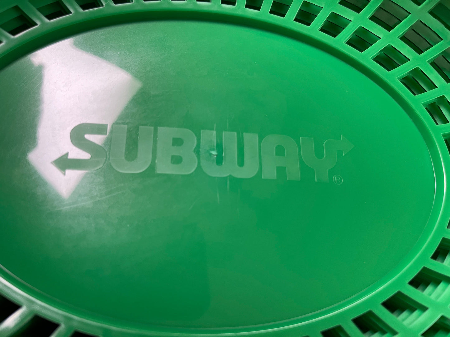 New Case of 48 Subway Green Oval Plastic Food Serving Baskets 12"x 9"