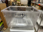 New Rubbermaid Commercial 21 - 1/2 gallon Clear PolyCarbonate Food/Tote Box - Falcon Restaurant Supply - 1